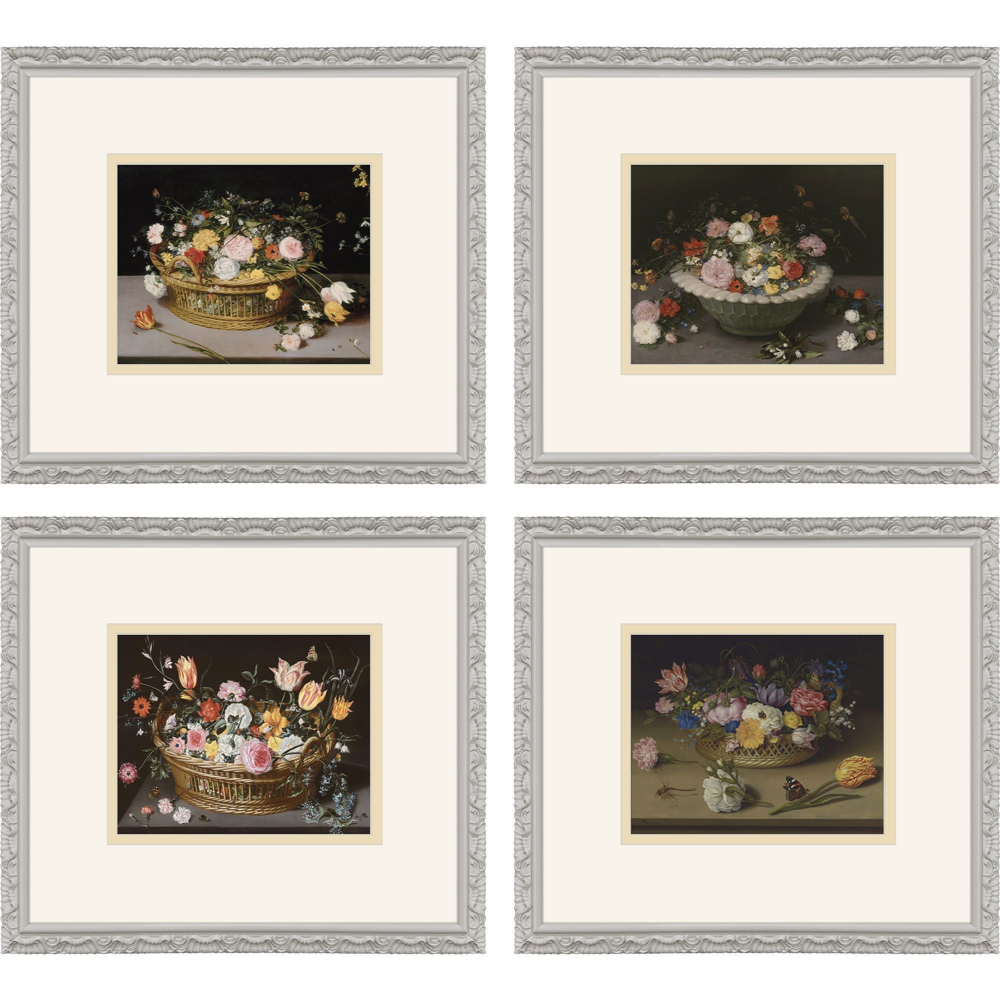 Paragon Multi and Black and Orange and Pink Framed Art
