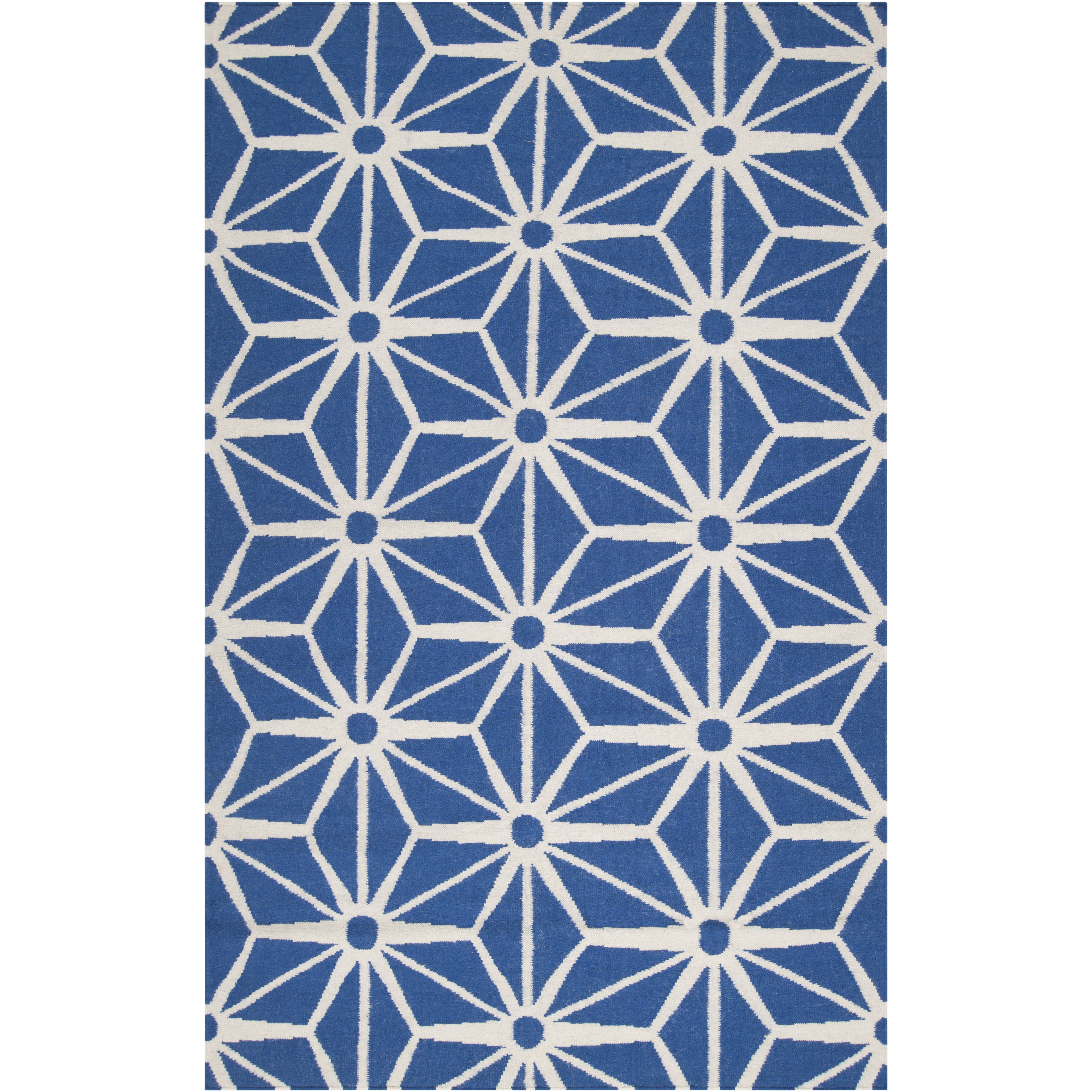 Fallon 36 X 24 inch Dark Blue, Beige Rug