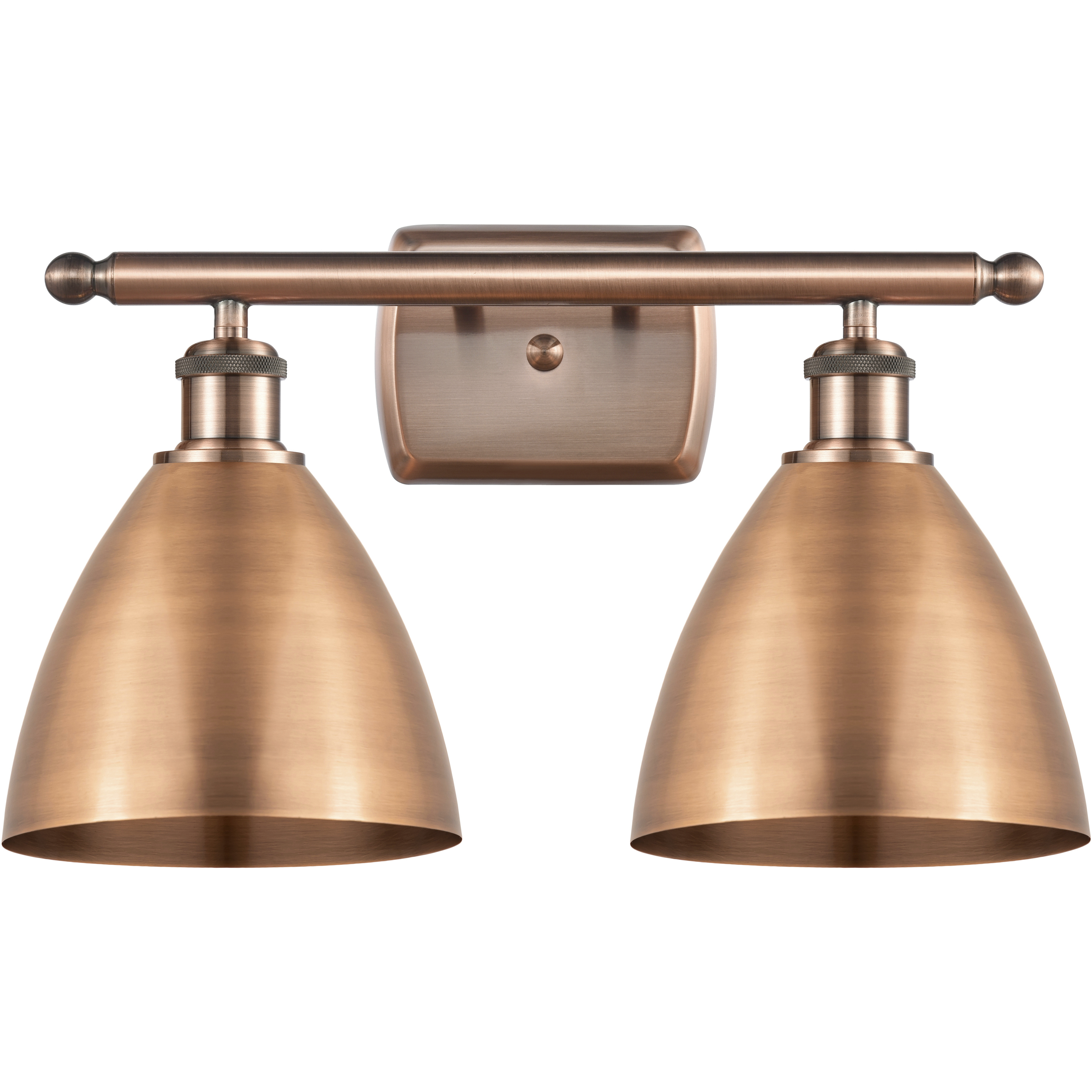 Ballston Dome 2 Light 18 inch Antique Copper Bath Vanity Light Wall Light