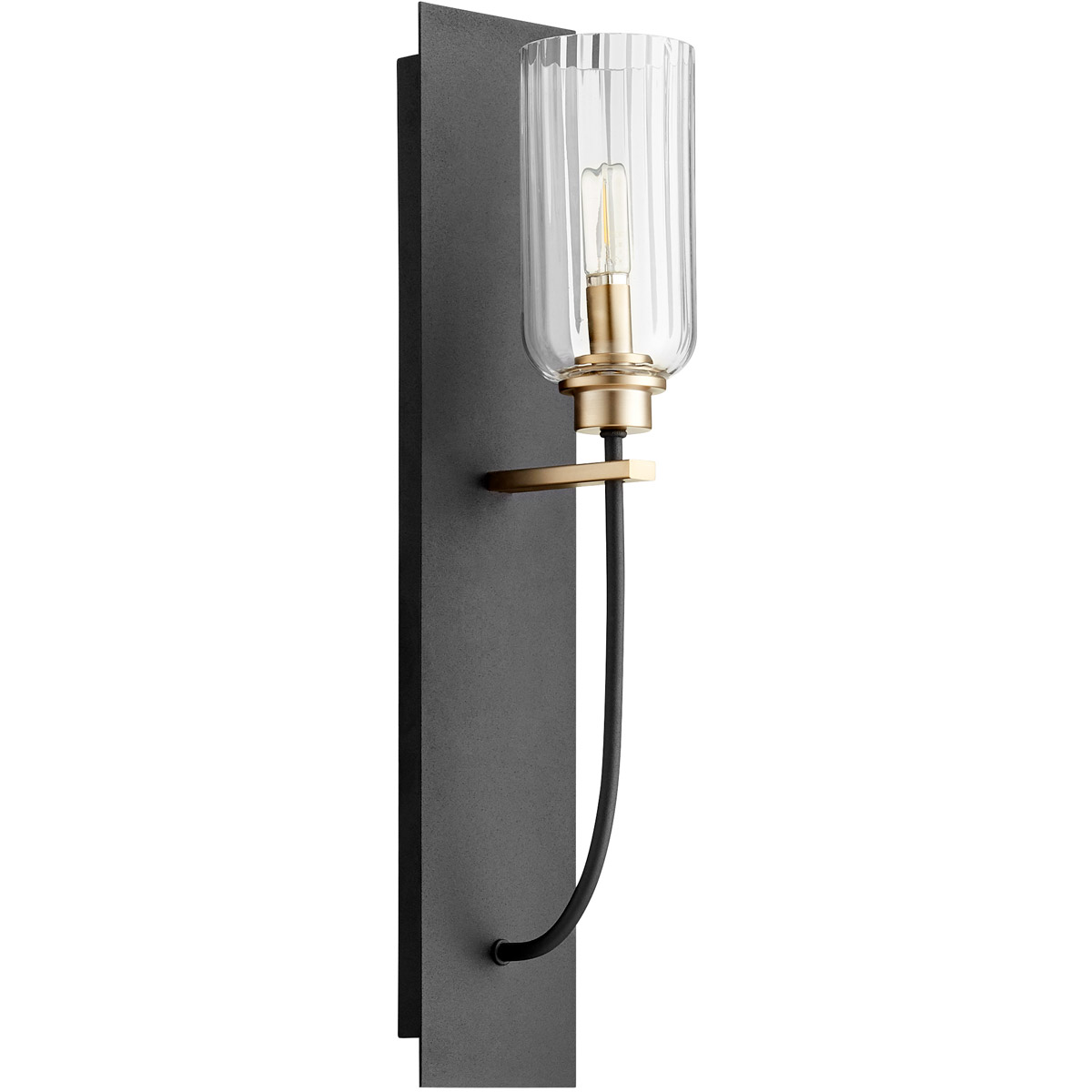 Espy 1 Light 4.5 inch Noir and Aged Brass Wall Sconce Wall Light