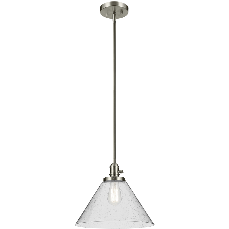 Avery 1 Light Brushed Nickel Pendant Ceiling Light