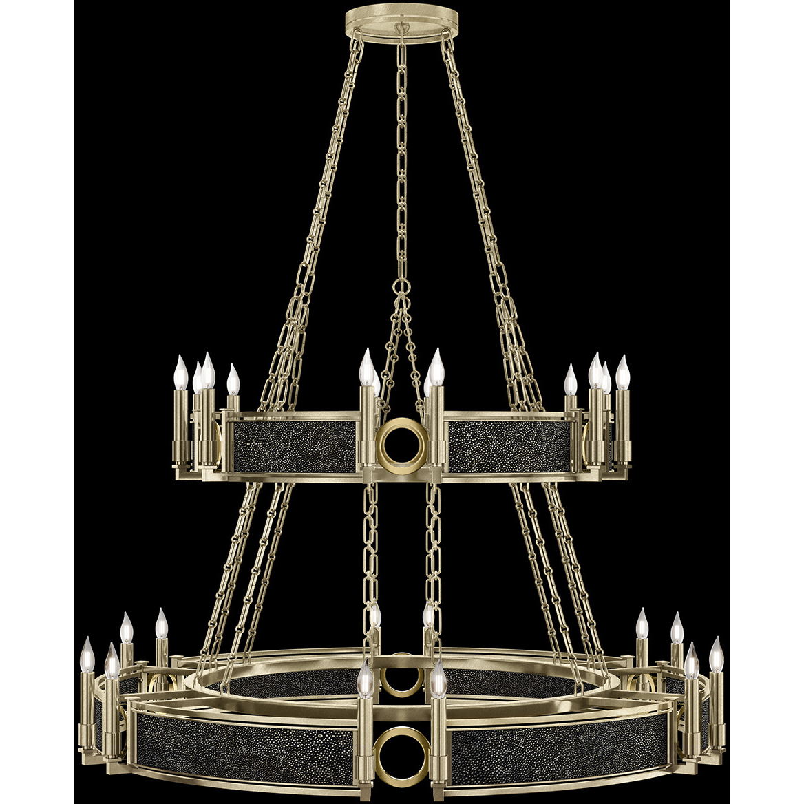 Mirage 24 Light 50 inch Gold Chandelier Ceiling Light