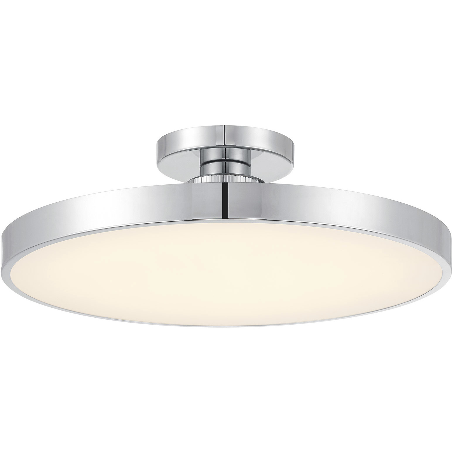 Thayer LED 20 inch Chrome Semi-Flush Ceiling Light