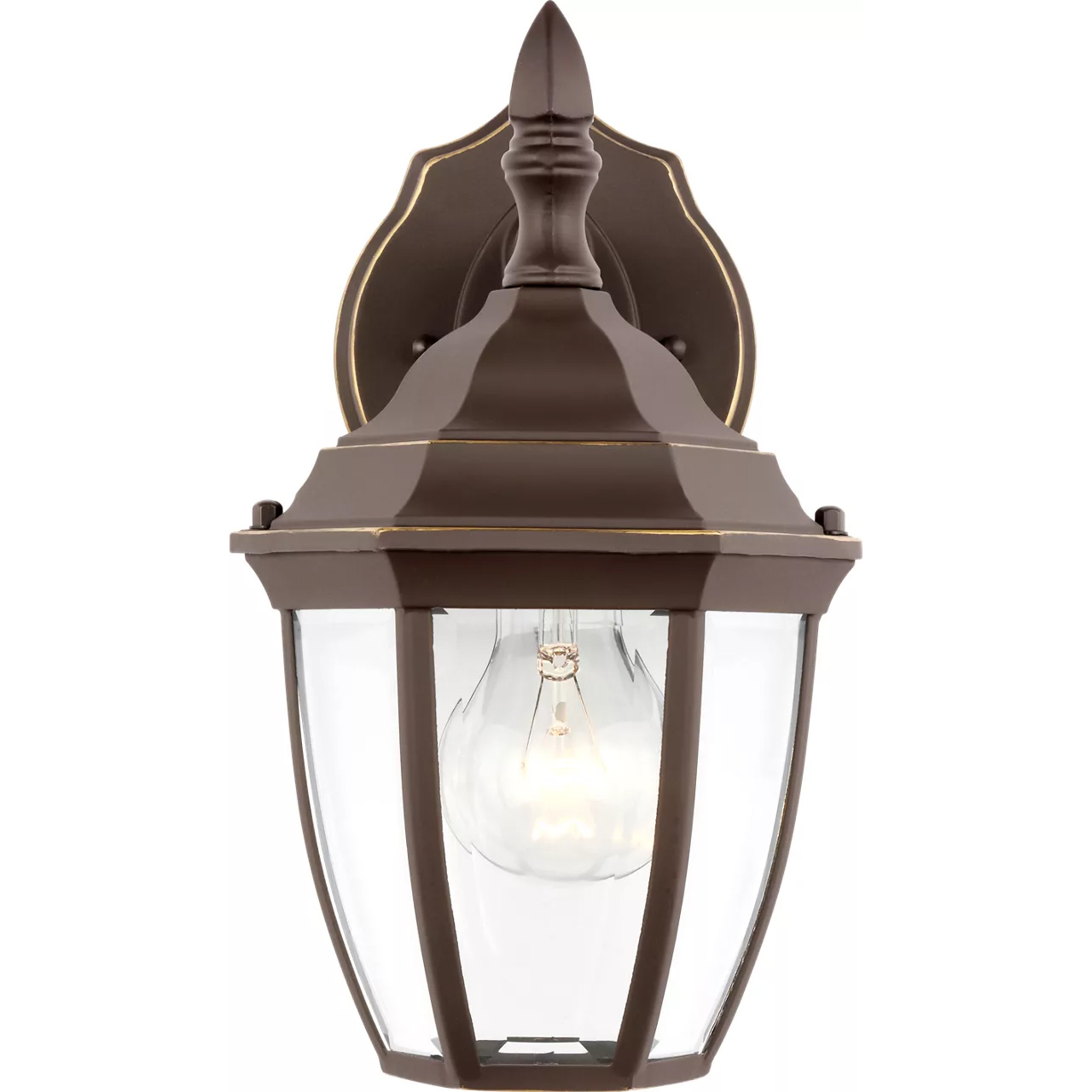 Bakersville 1 Light 11 inch Antique Bronze Outdoor Wall Lantern, Small