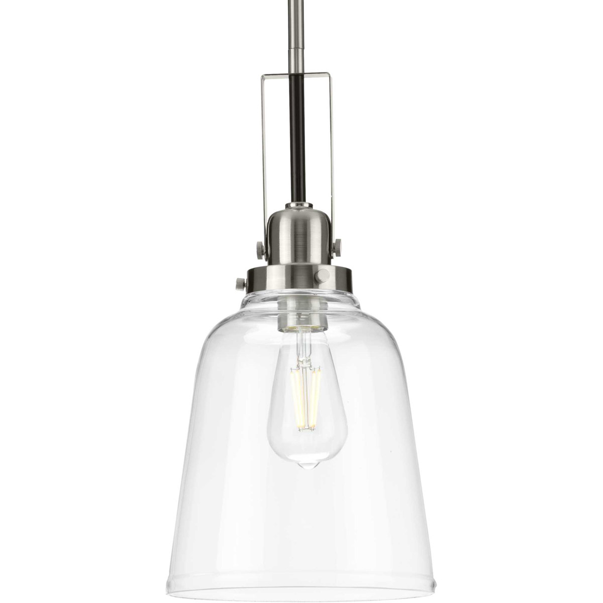 Rushton 1 Light 8.5 inch Brushed Nickel Pendant Ceiling Light