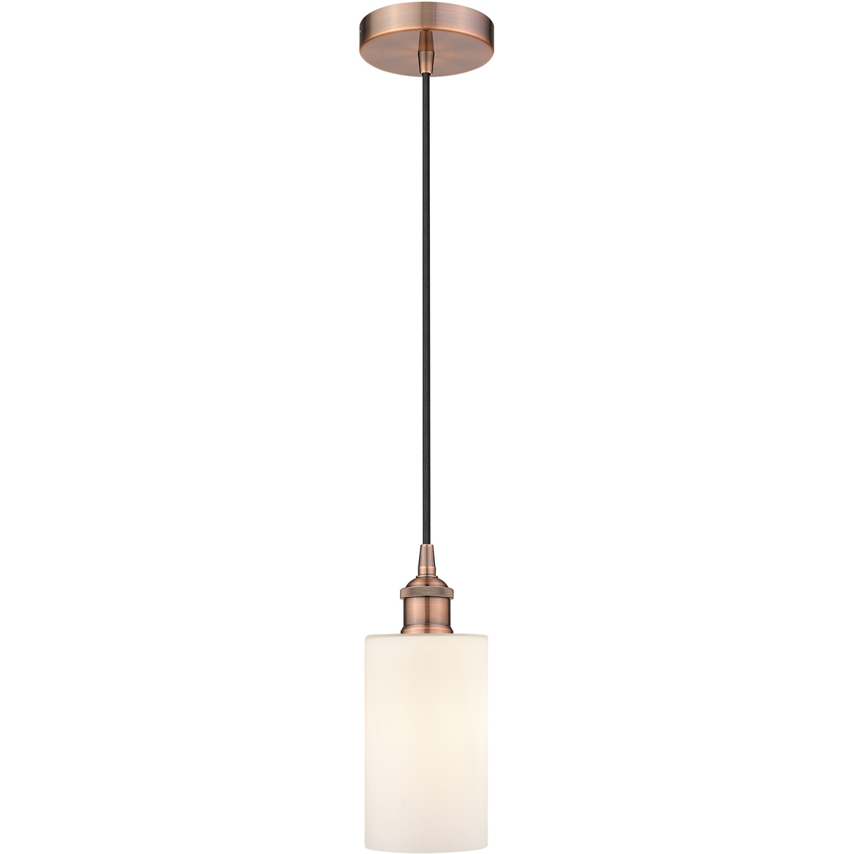Edison Clymer LED 4 inch Antique Copper Mini Pendant Ceiling Light