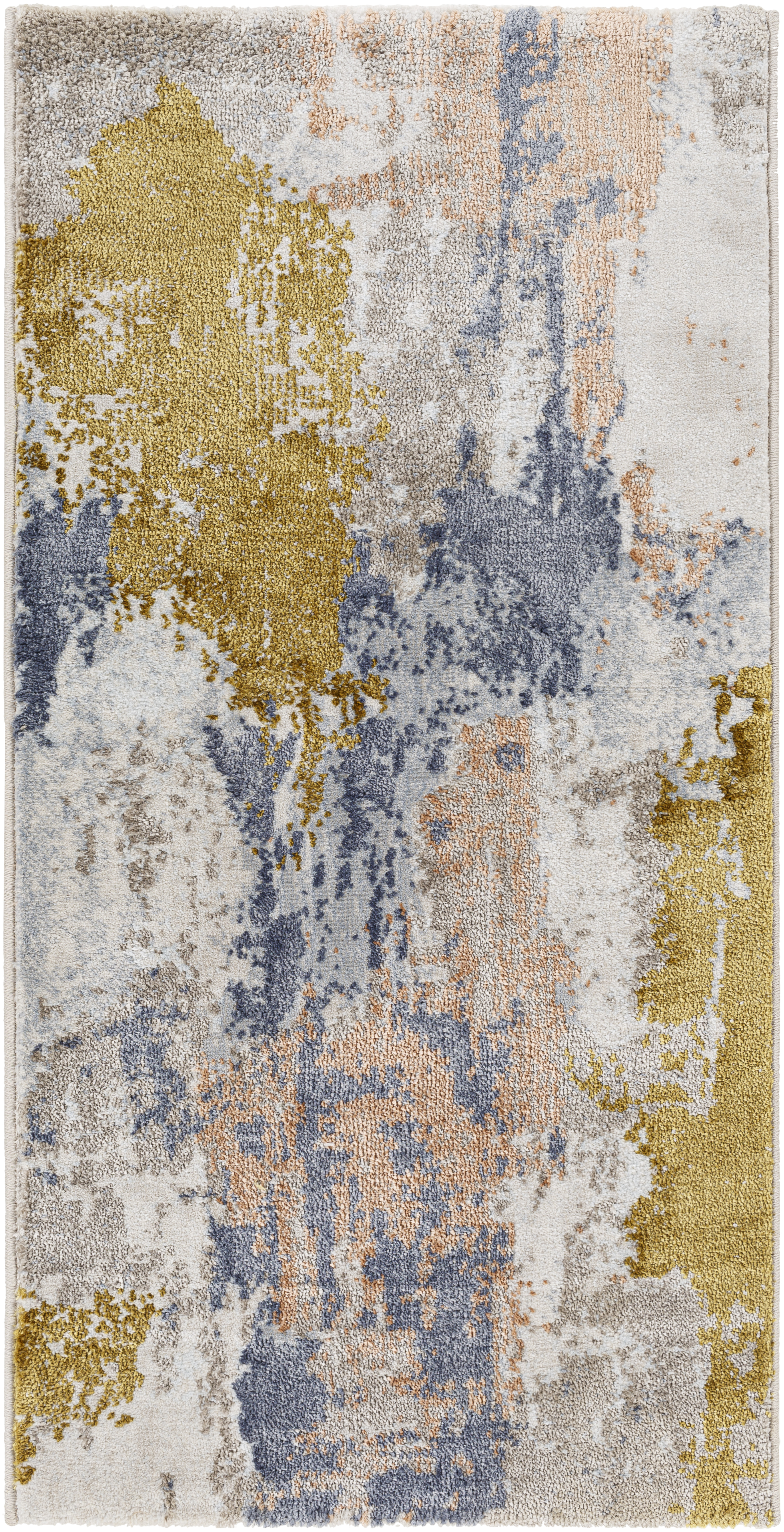 Delight 47 X 24 inch Mustard Rug, Rectangle