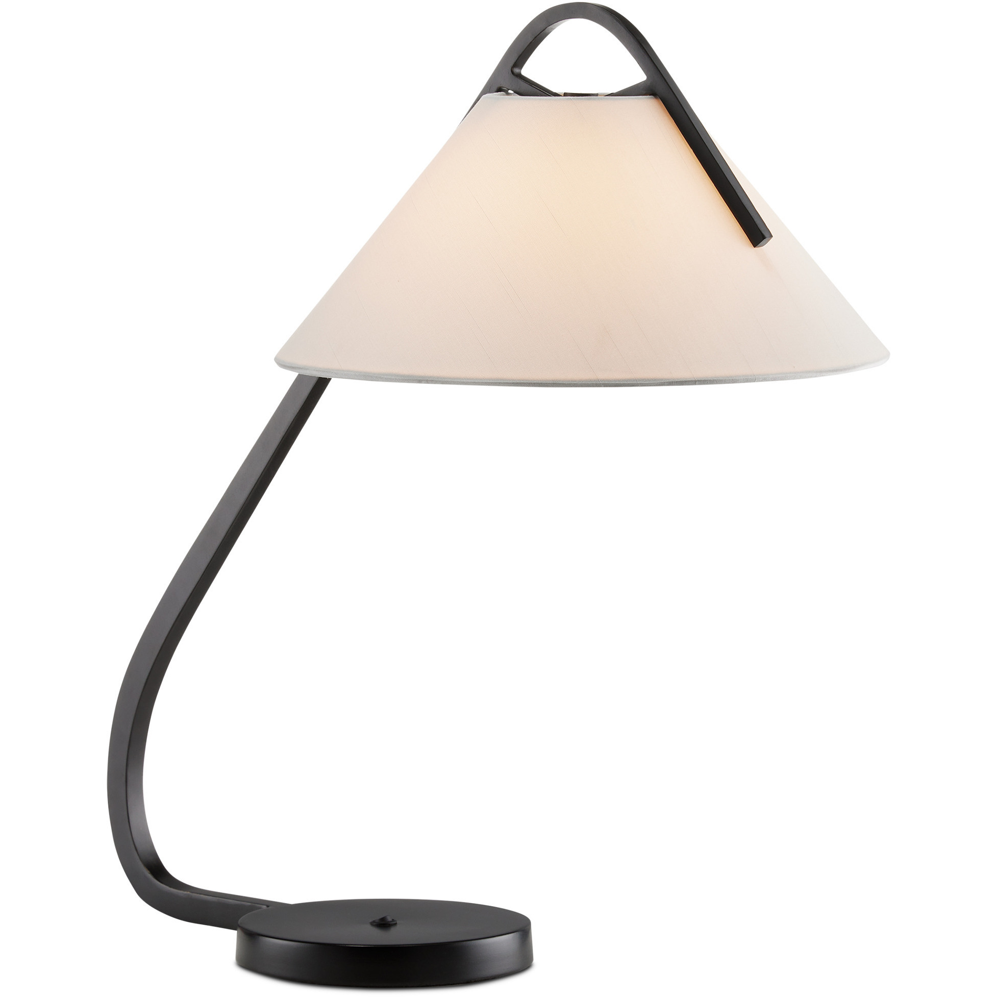 Frey 22.75 inch 40 watt Satin Black Desk Lamp Portable Light, Barry Goralnick Collection