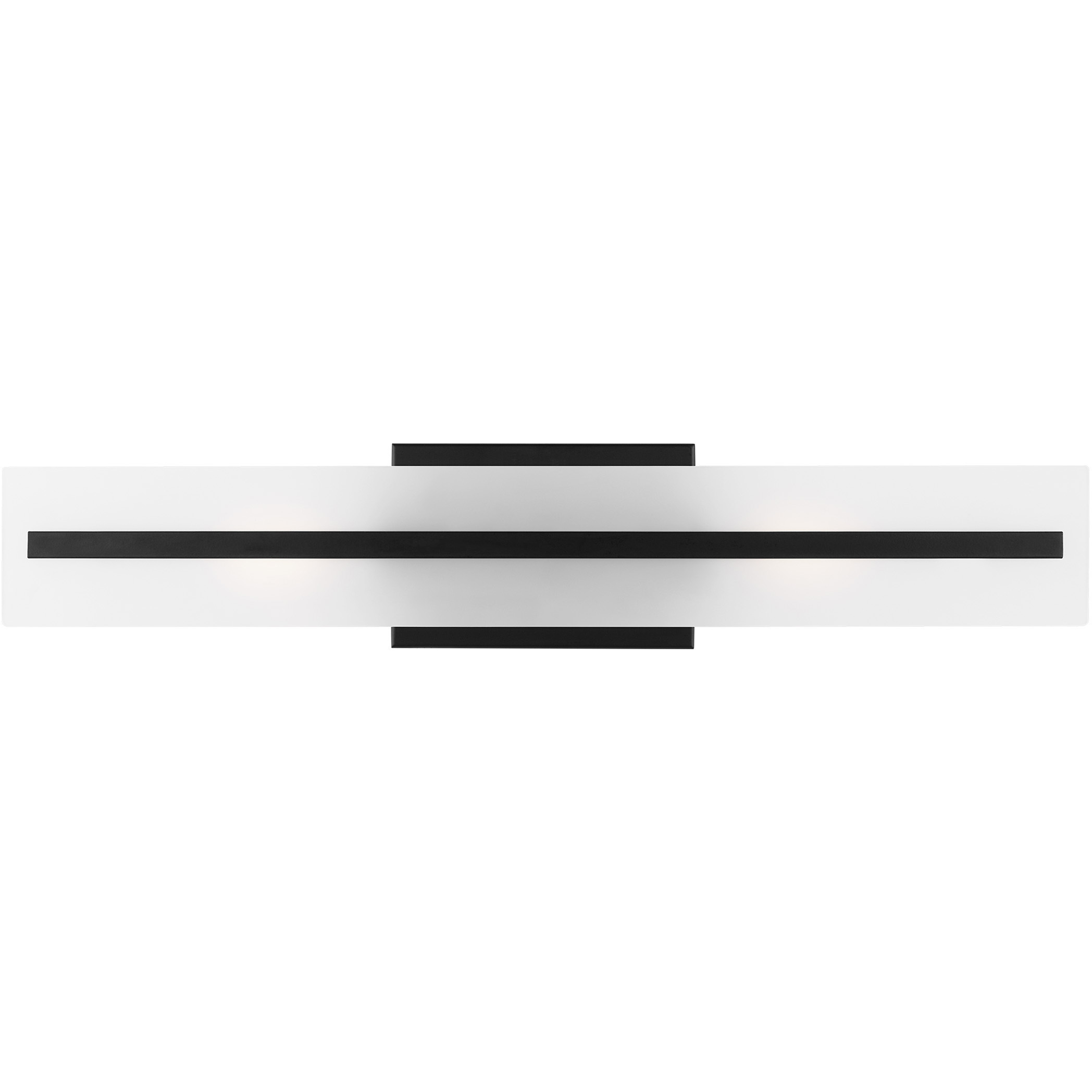 Dex 2 Light 4.75 inch Midnight Black Bath Vanity Wall Light