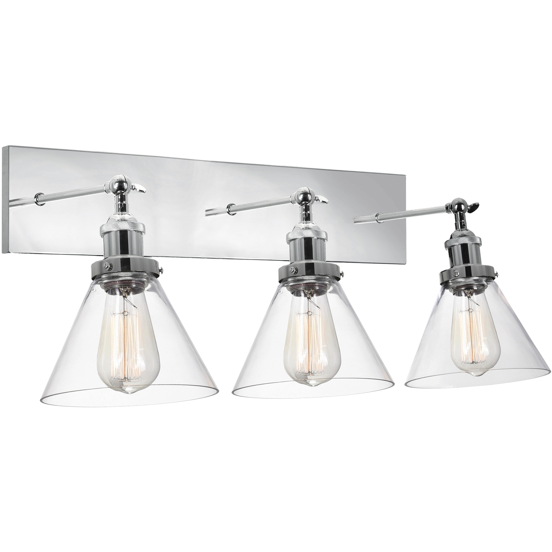 Eustis 3 Light 24 inch Polished Nickel Wall Light