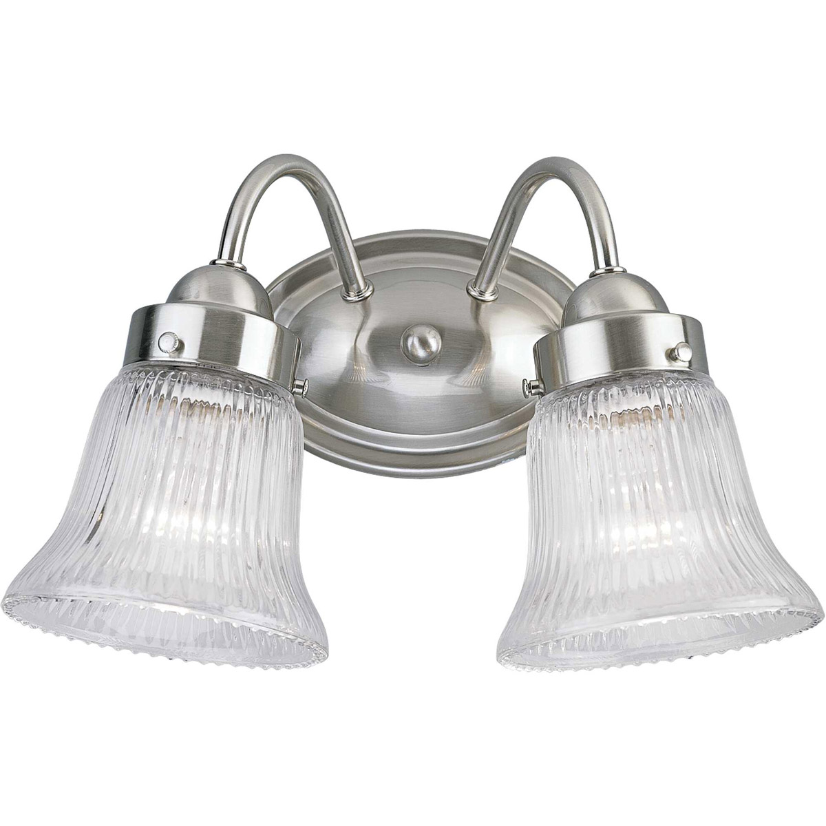 Clarence 2 Light 11.75 inch Brushed Nickel Bath Vanity Wall Light