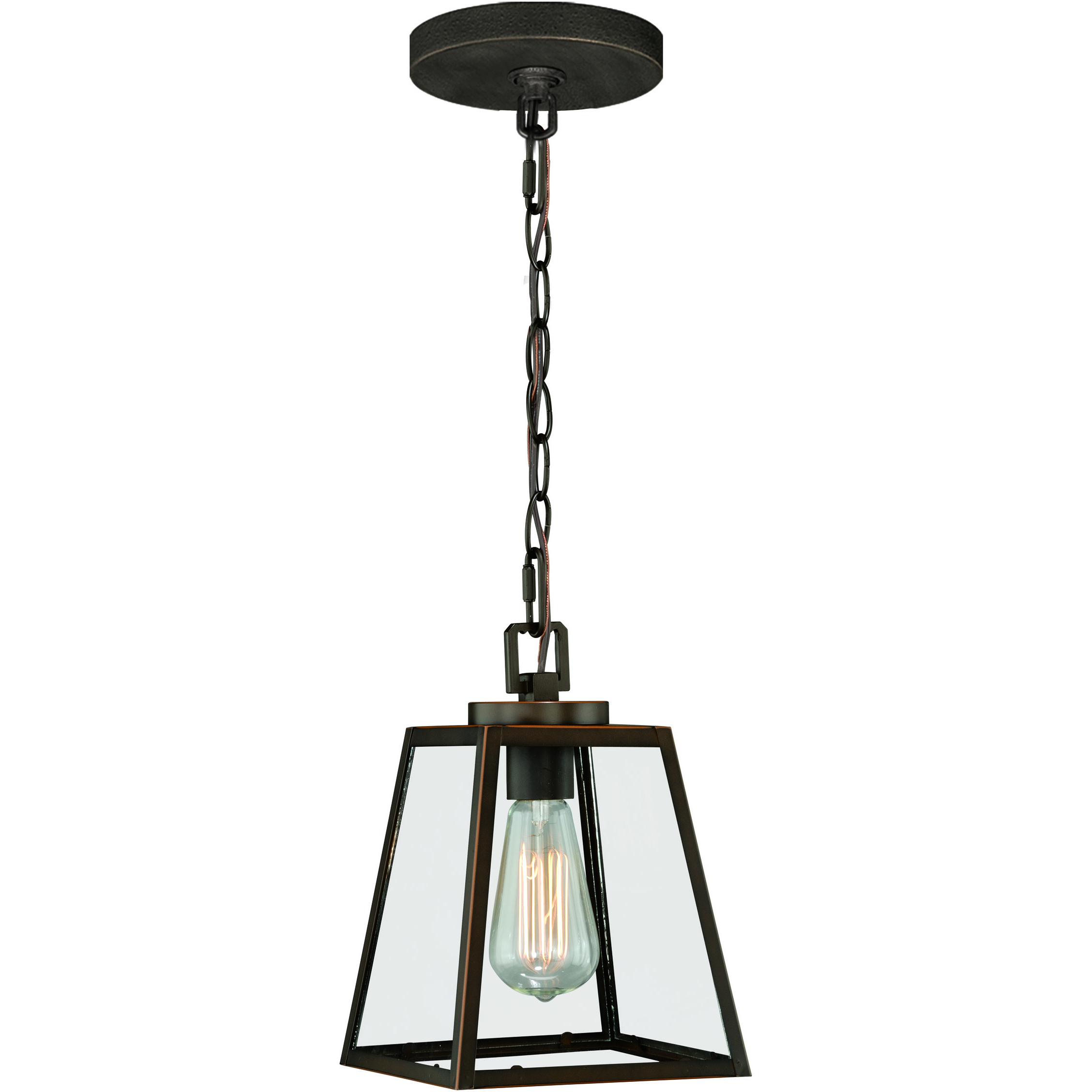 Grant LED 7 inch Burnished Bronze Mini Pendant Ceiling Light