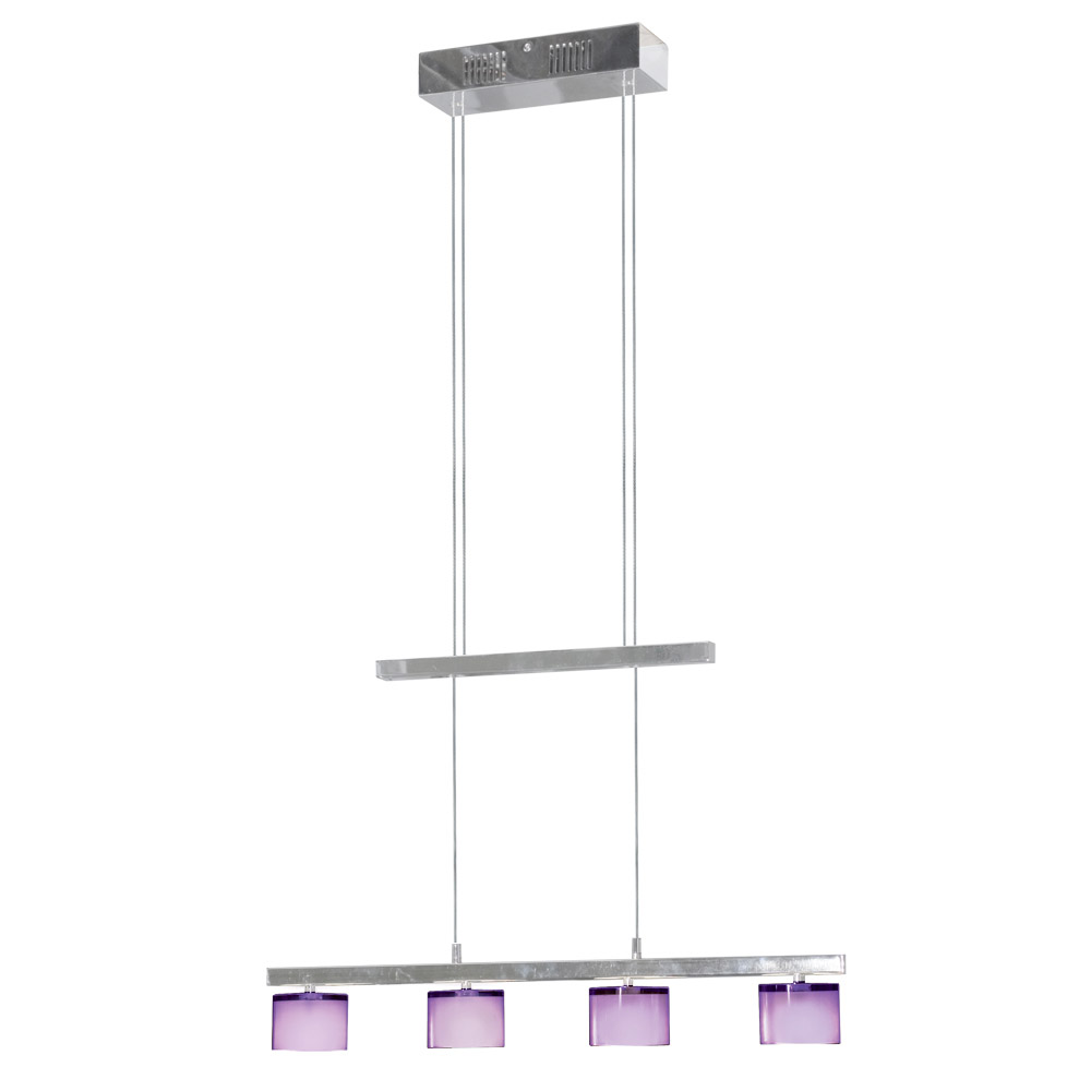Crystal 4 Light 25 inch Chrome Pendant Ceiling Light