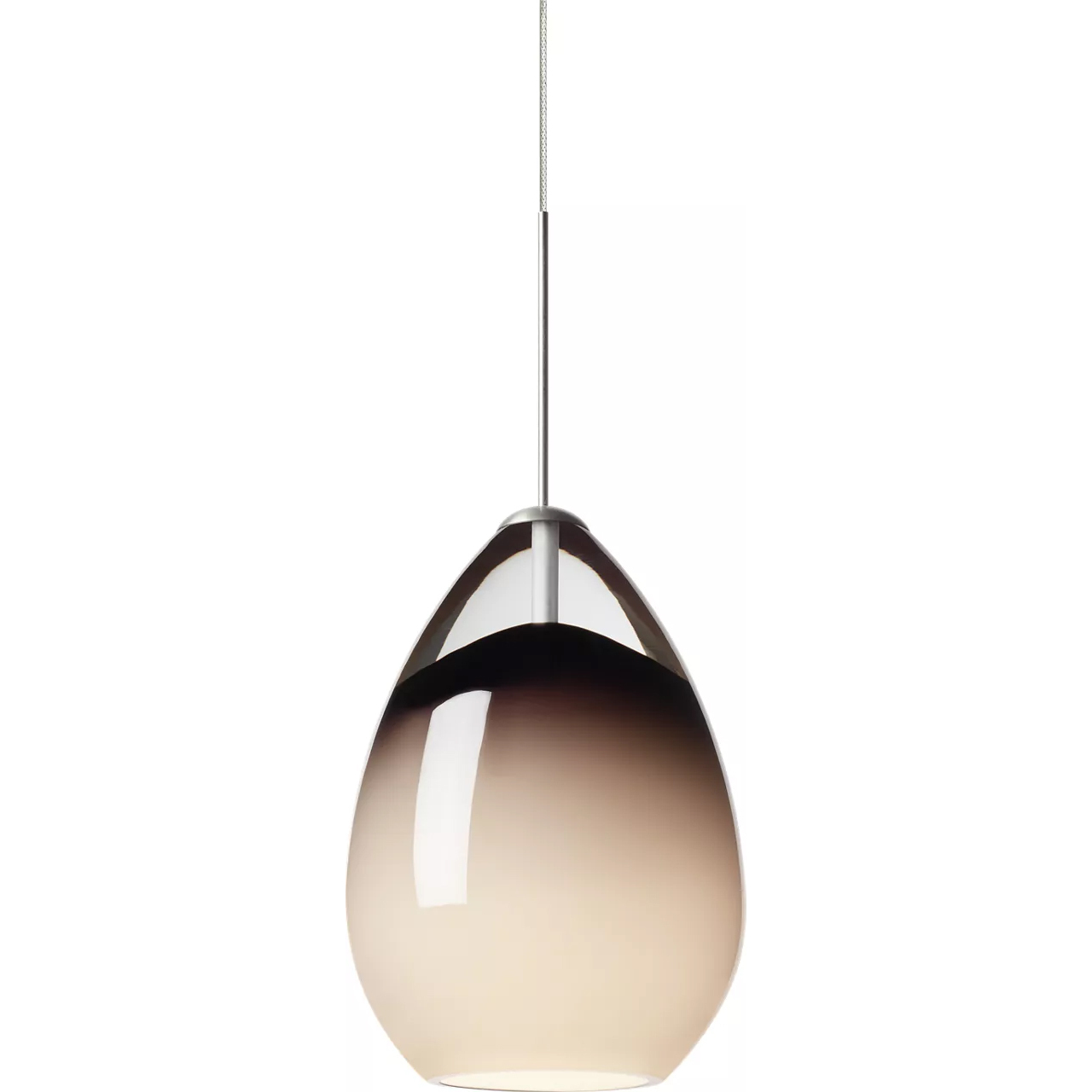 Sean Lavin Alina 1 Light 12 Satin Nickel Low-Voltage Pendant Ceiling Light in Halogen, FreeJack, Smoke Glass