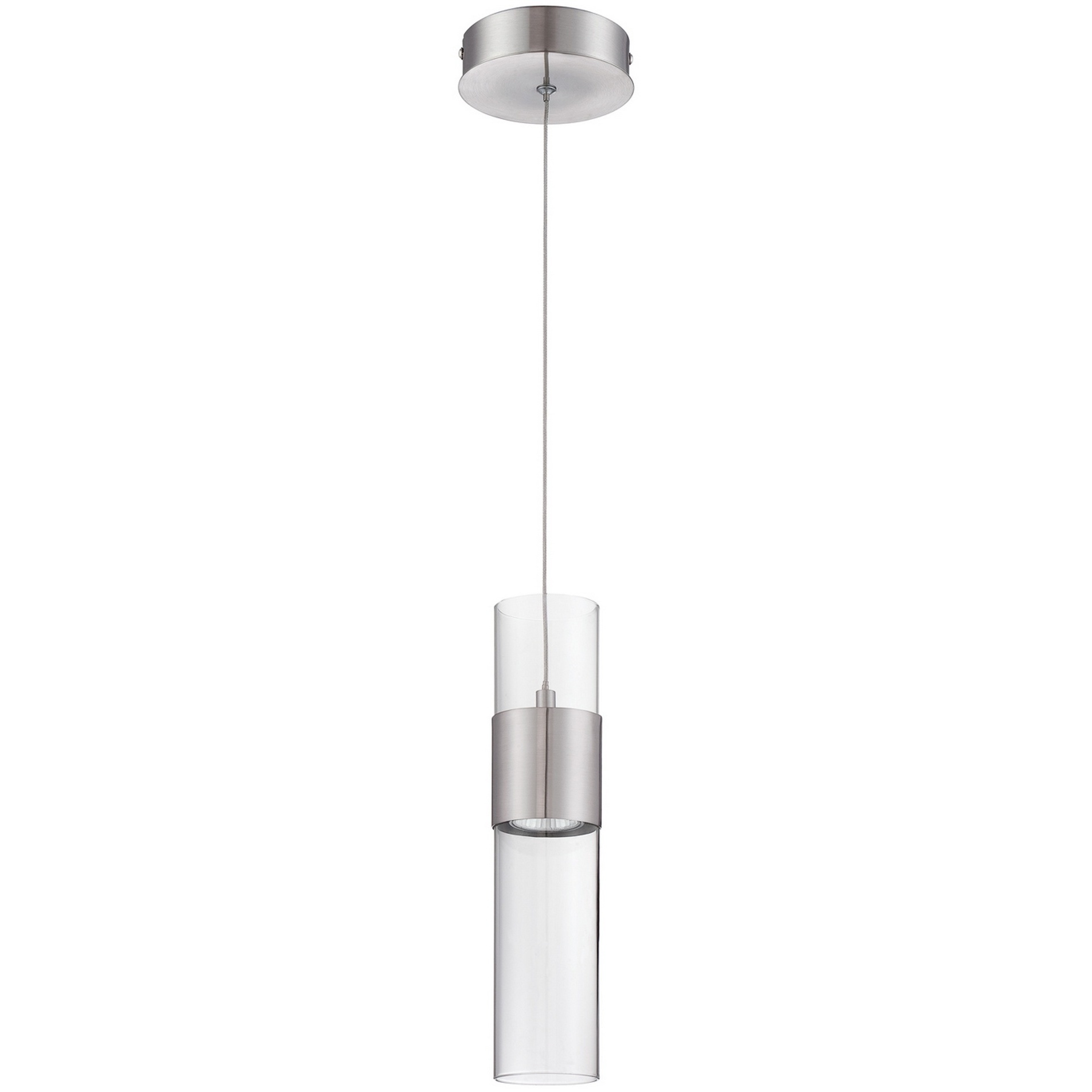 Lola 1 Light 5 inch Satin Nickel Pendant Ceiling Light