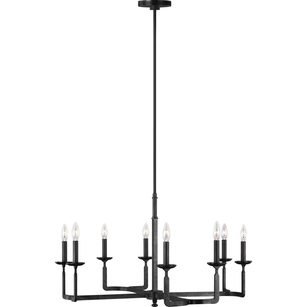 Ansley 8 Light 32 inch Aged Iron Chandelier Ceiling Light, Medium