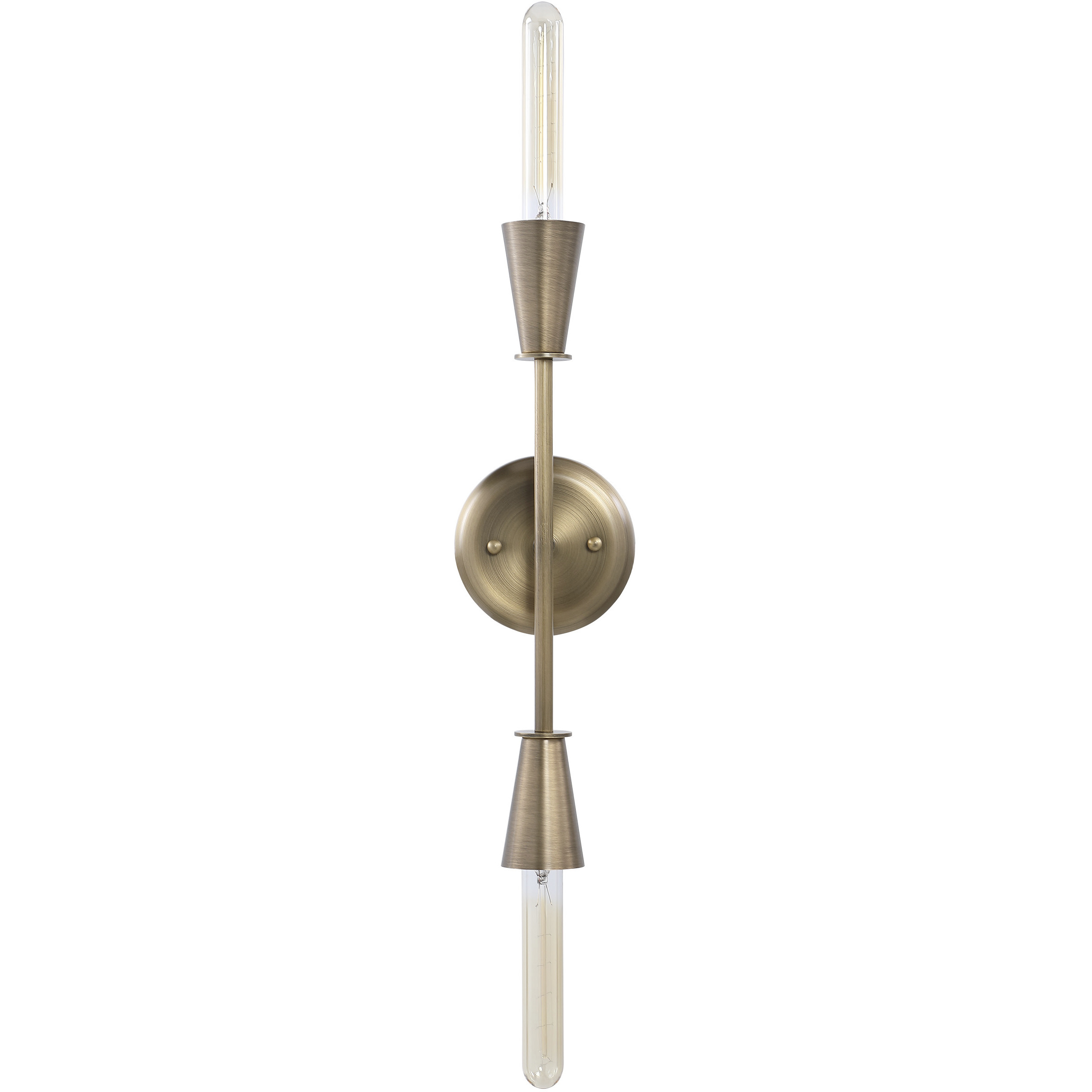 Mariana 2 Light 5 inch Dark Antique Brushed Brass Sconce Wall Light