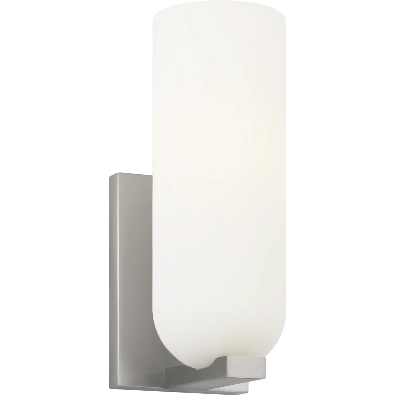 Neblina 1 Light 4.5 inch Brushed Nickel Vanity Light Wall Light in Incandescent