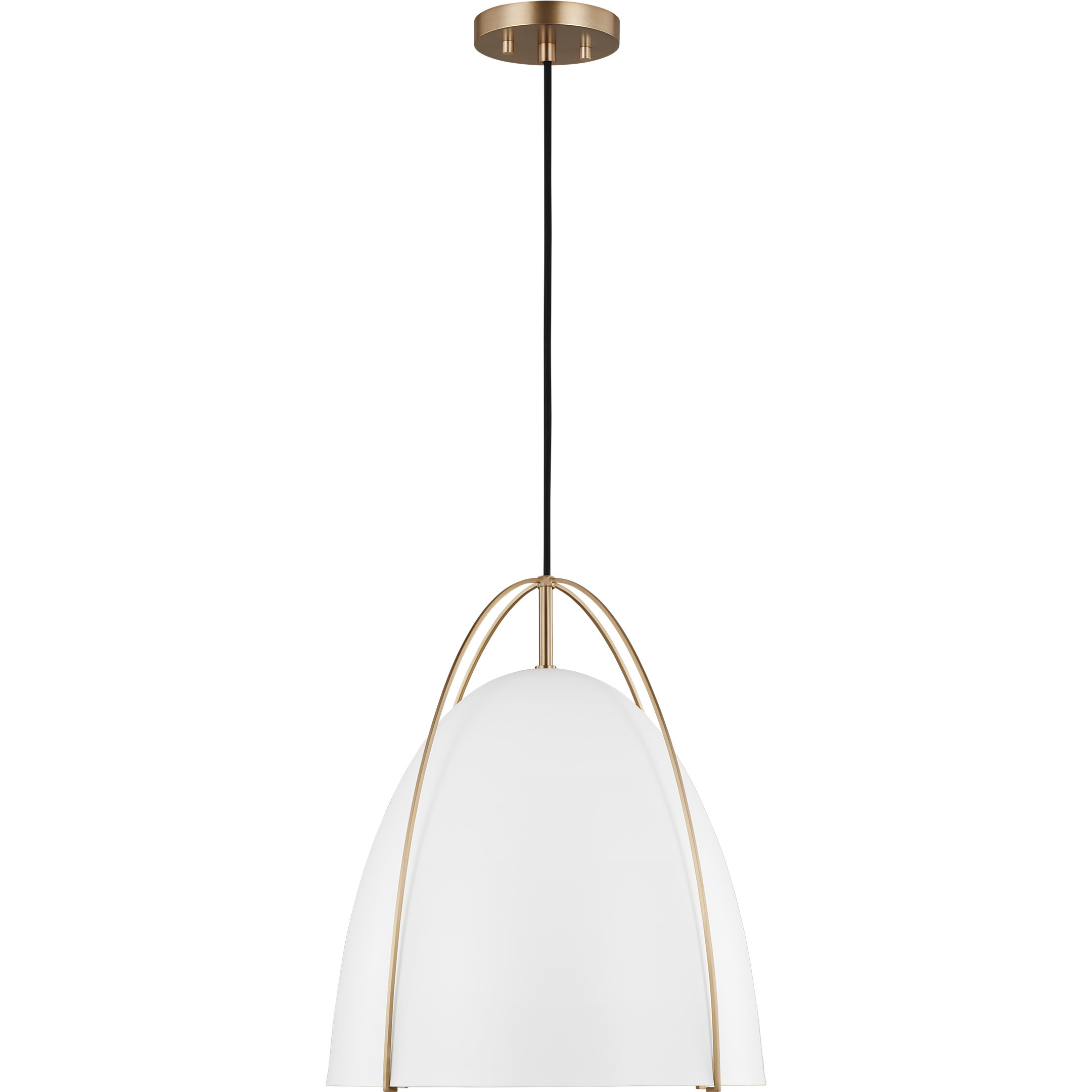 Sean Lavin Norman 1 Light 15.38 inch Satin Brass Pendant Ceiling Light