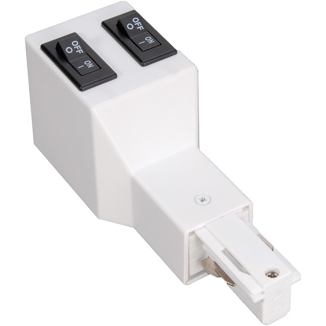 W2 Surface Track Limiter 1 Light 277 Black Track Accessory Ceiling Light