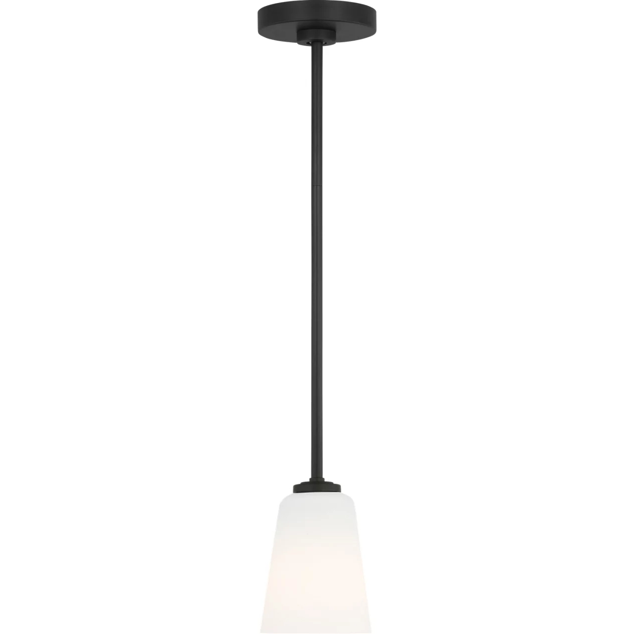 Miles 1 Light 4.5 inch Midnight Black Mini Pendant Ceiling Light