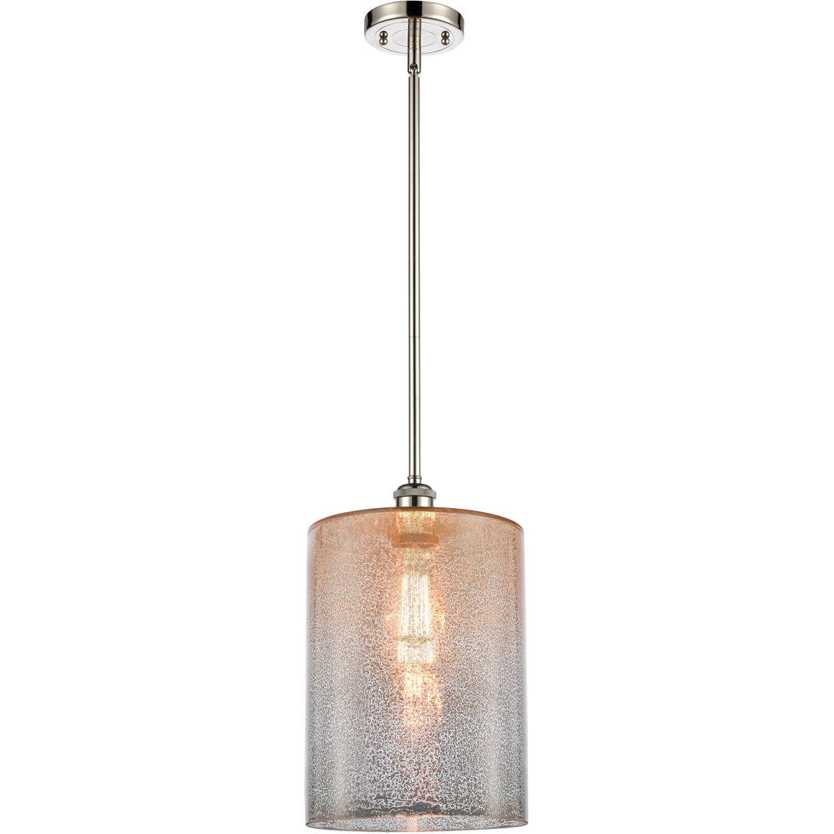 Ballston Large Cobbleskill 1 Light 9 inch Polished Nickel Pendant Ceiling Light in Mercury Glass, Ballston