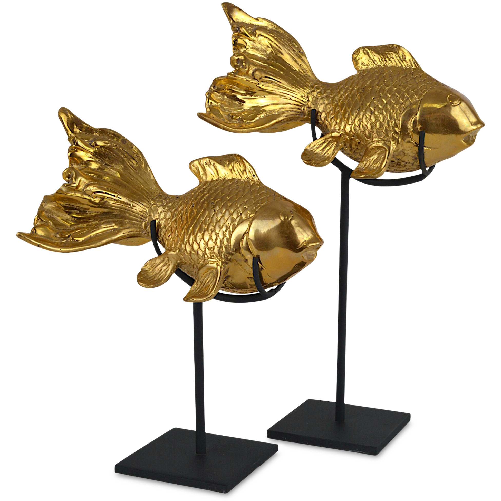 Goldfish 8.5 X 4.5 inch Sculptures, Set of 2
