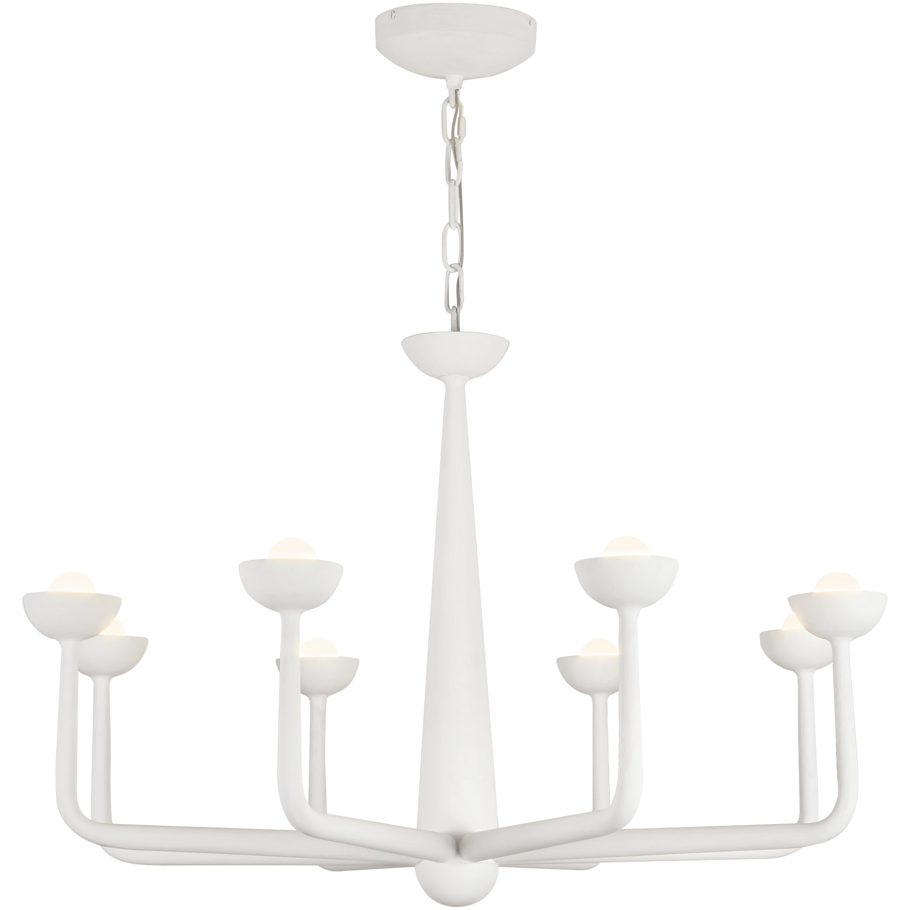 Spade 29.88 inch Antique White Chandelier Ceiling Light