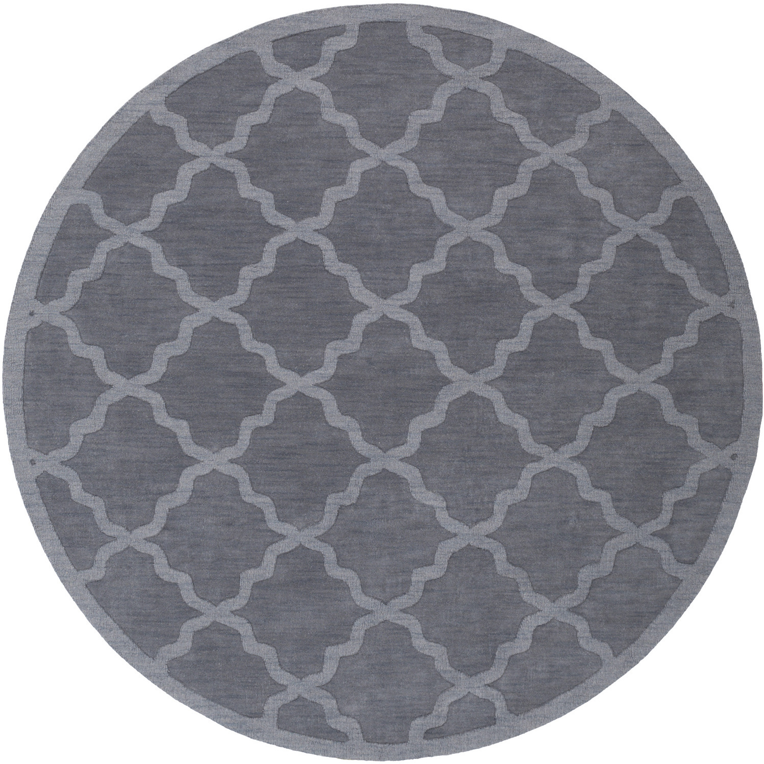 Central Park 93 X 93 inch Gray/Medium Gray Handmade Rug in 8 Ft Round, Round