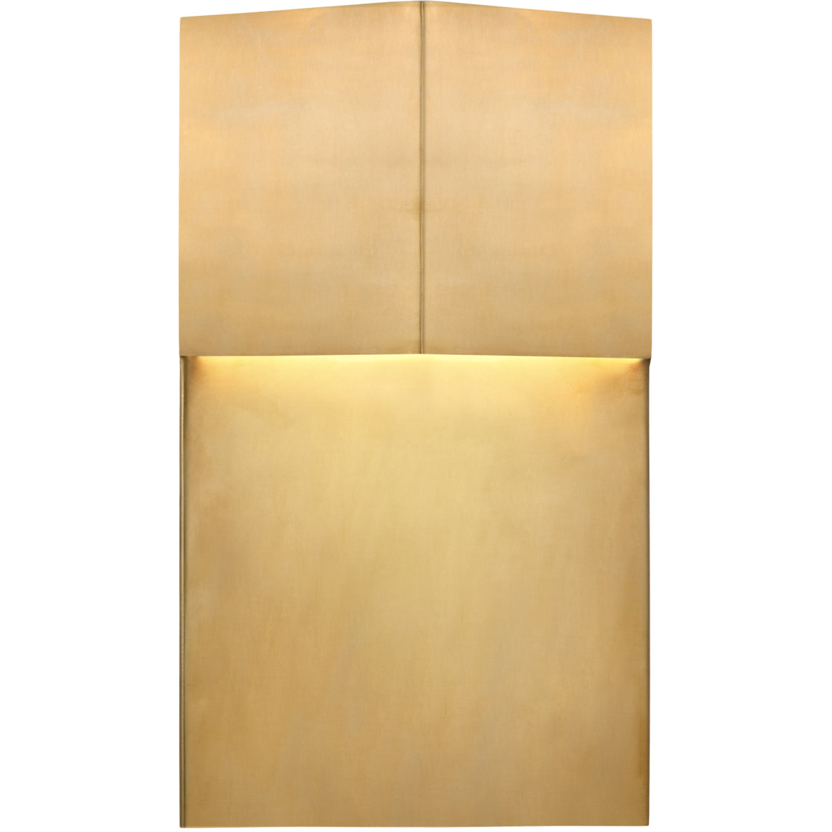 Kelly Wearstler Rega LED 12 inch Antique-Burnished Brass Outdoor Sconce