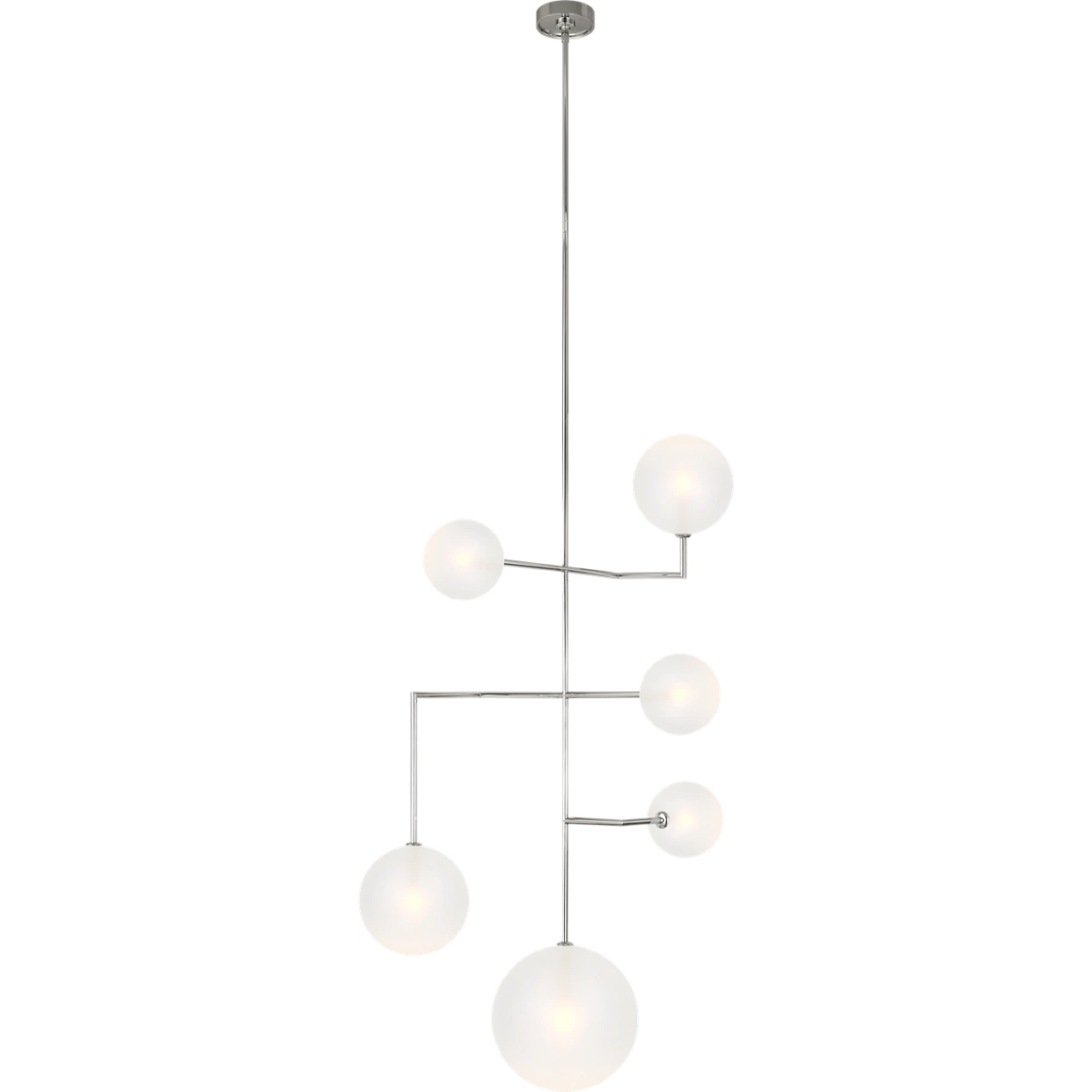AERIN Linnea LED 27.5 inch Polished Nickel Entry Chandelier Ceiling Light