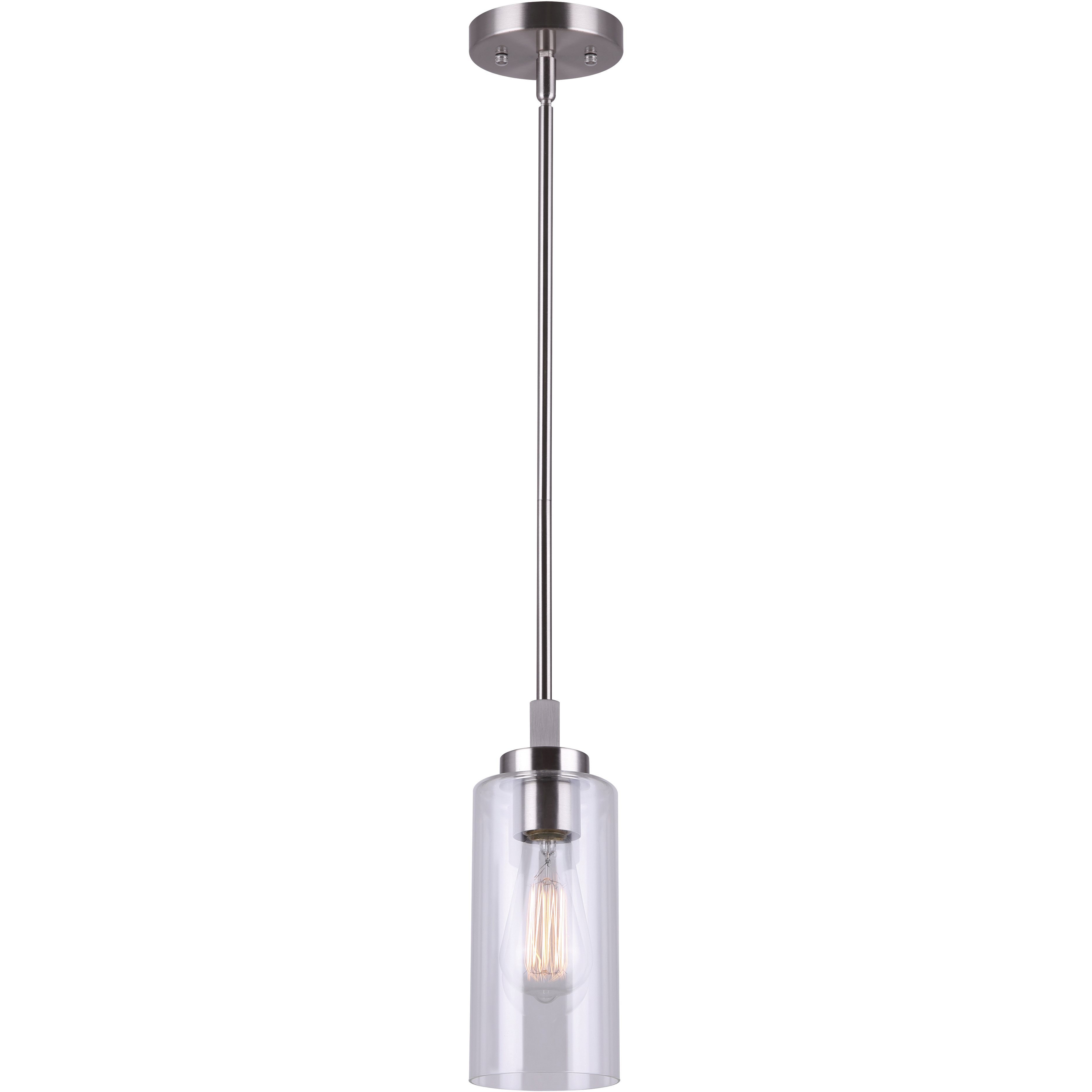 Chelsey 1 Light 5 inch Brushed Nickel Pendant Ceiling Light
