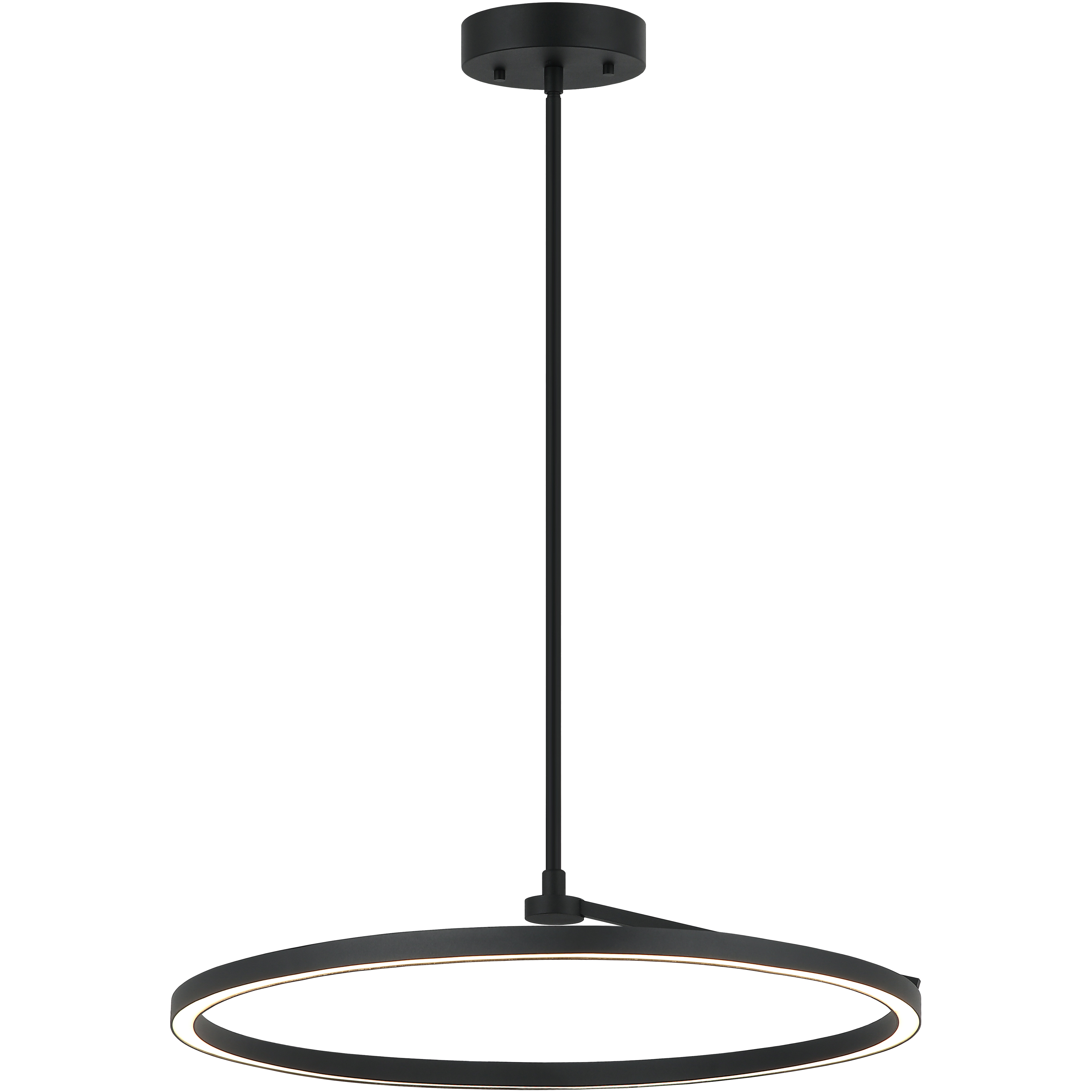 The Trundle LED 24 inch Matte Black Pendant Ceiling Light