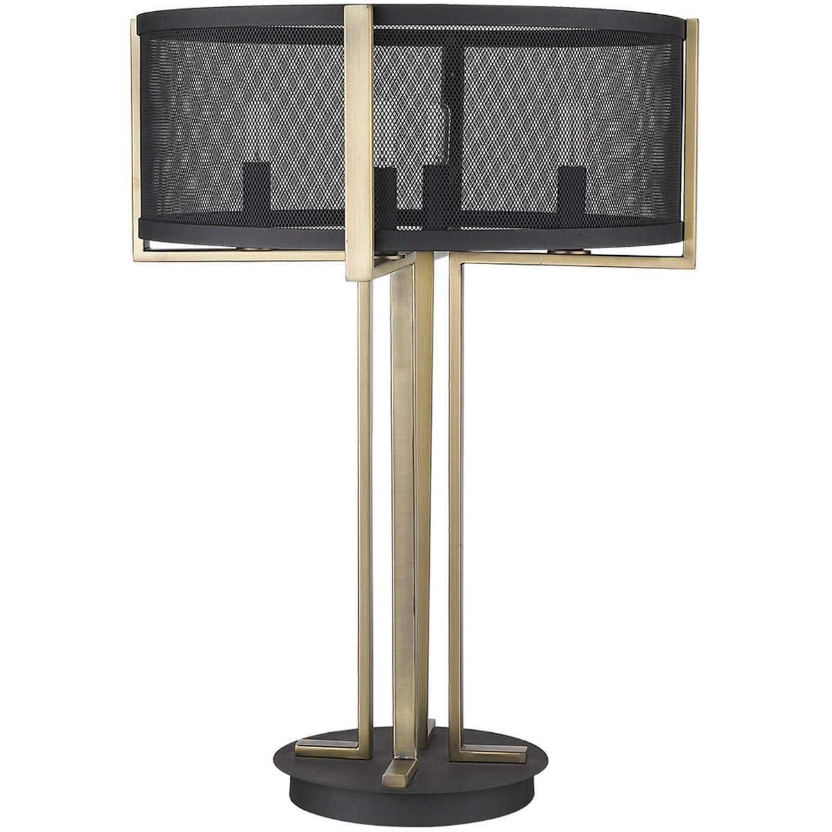 Trend Home 25 inch 60.00 watt Matte Black Table Lamp Portable Light