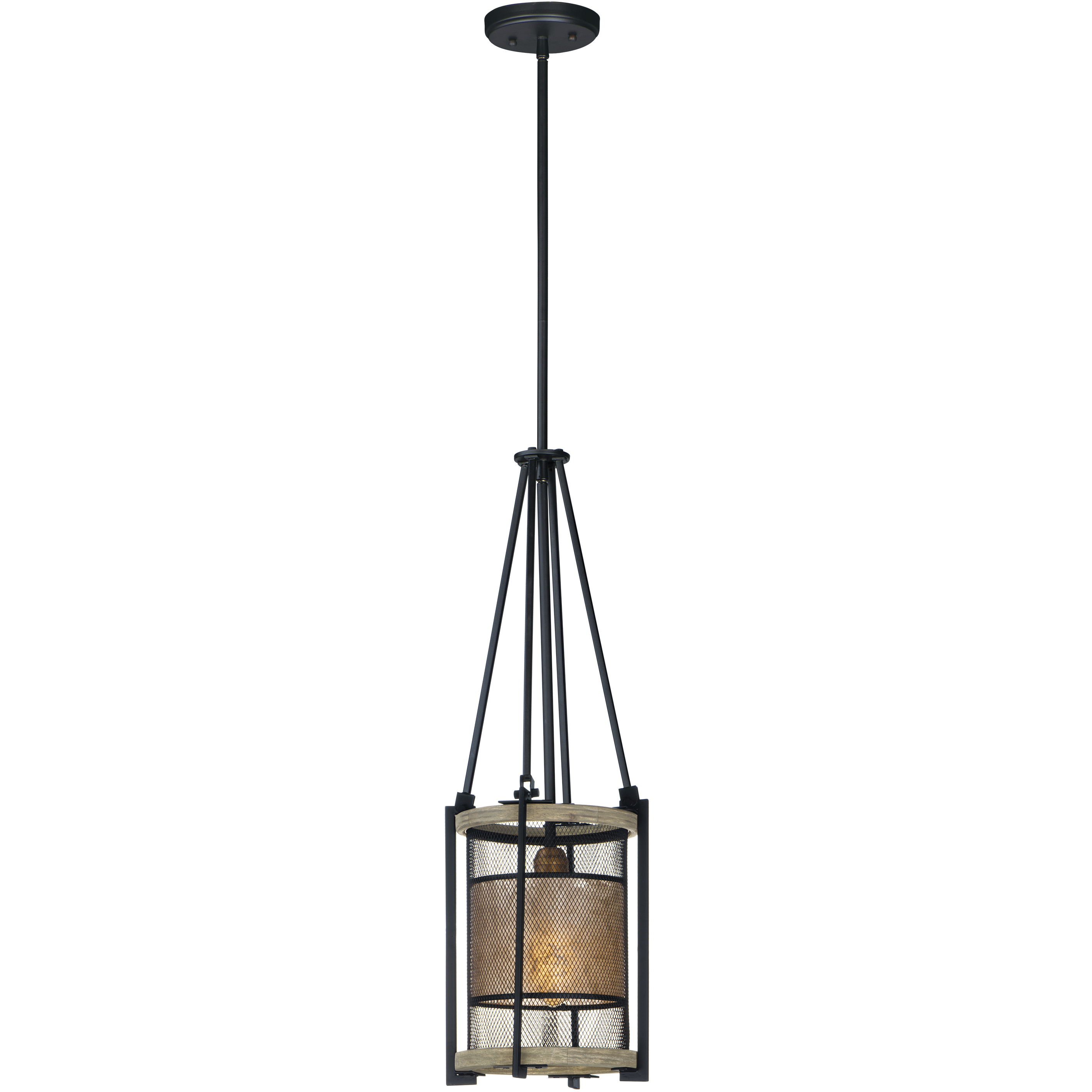 Boundry 1 Light 9 inch Black and Barn Wood and Antique Brass Single Pendant Ceiling Light