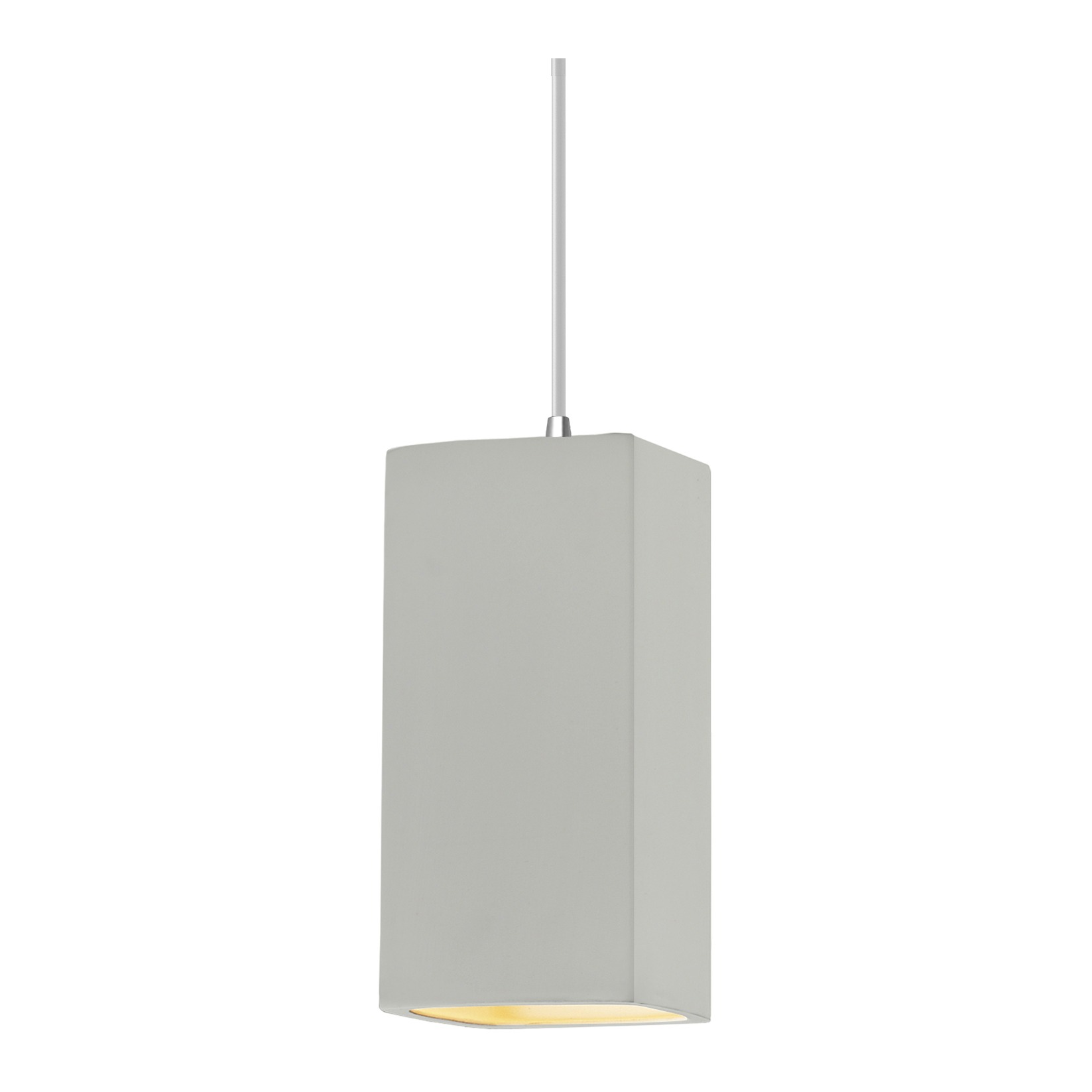 Radiance Collection LED 5.5 inch Polished Chrome and Matte White and White Pendant Ceiling Light