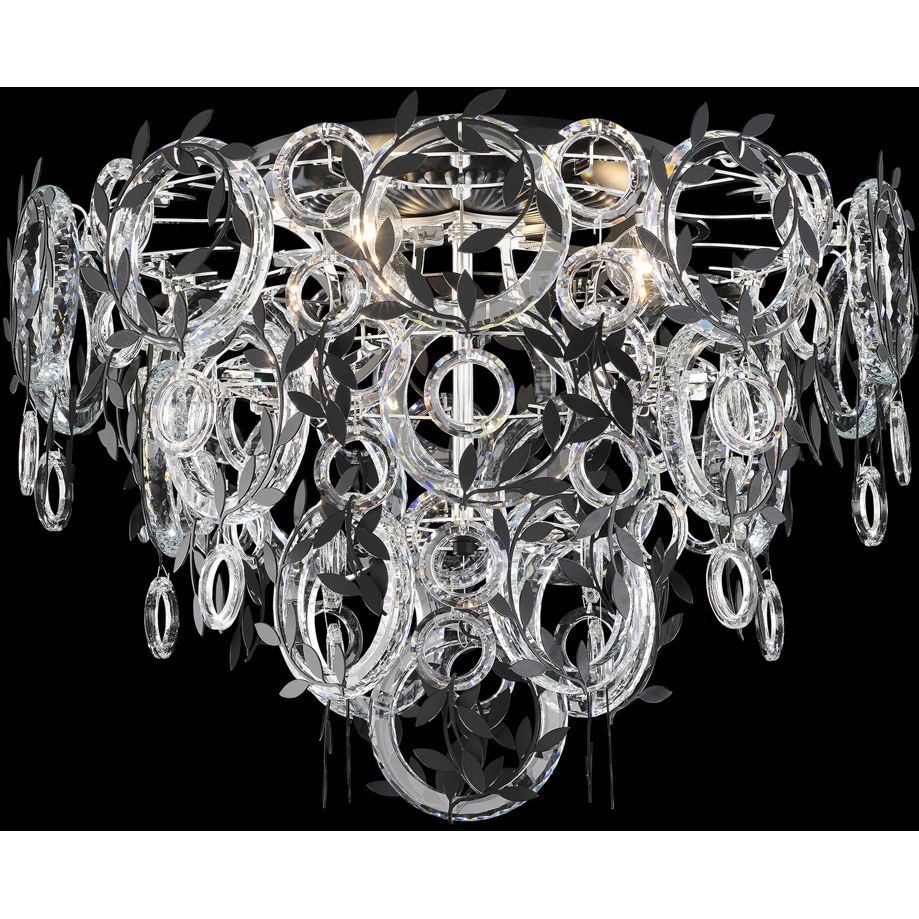 Signature Concetta 3 Light 22.5 inch White Gold Flush Mount Ceiling Light