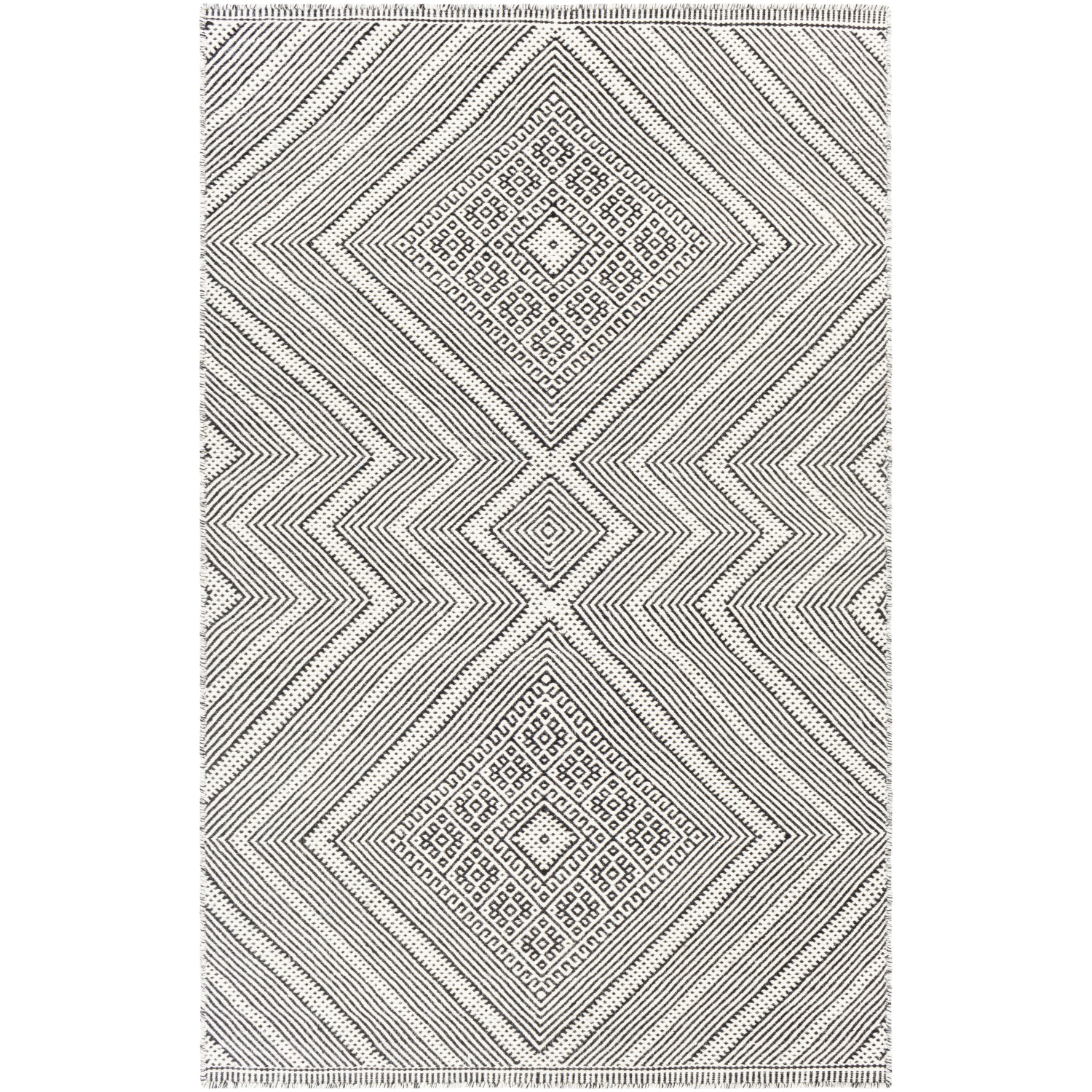 Mardin 36 X 24 inch Light Grey Rug in 2 x 3, Rectangle