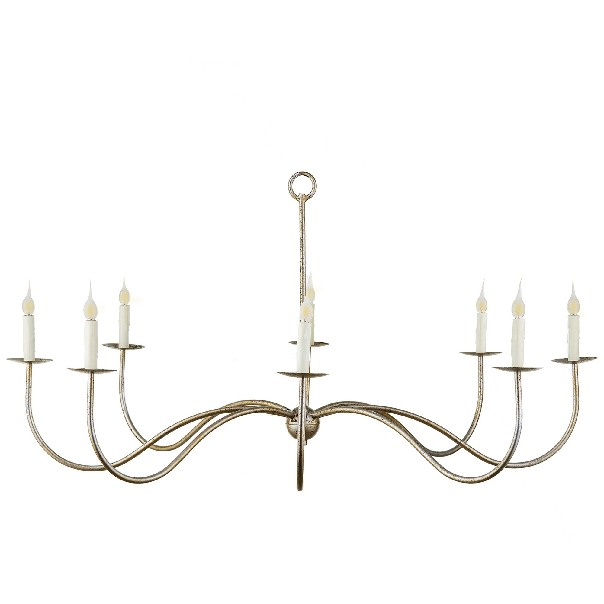 Lowcountry 8 Light Antique Platinum Chandelier Ceiling Light