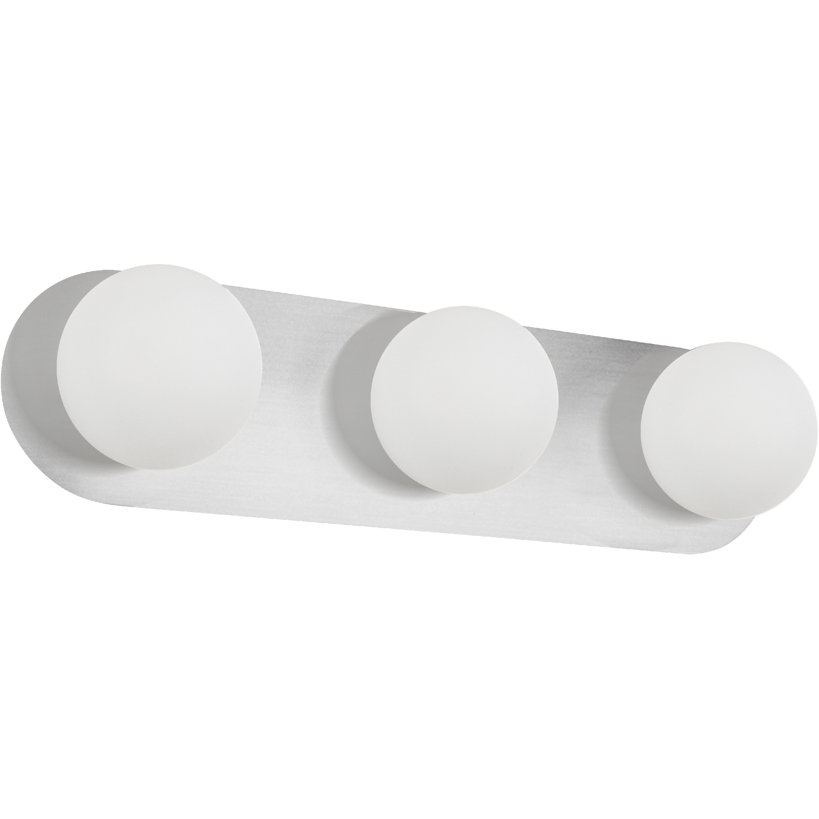 Burlat 3 Light 24.5 inch Polished Chrome Vanity Light Wall Light in White