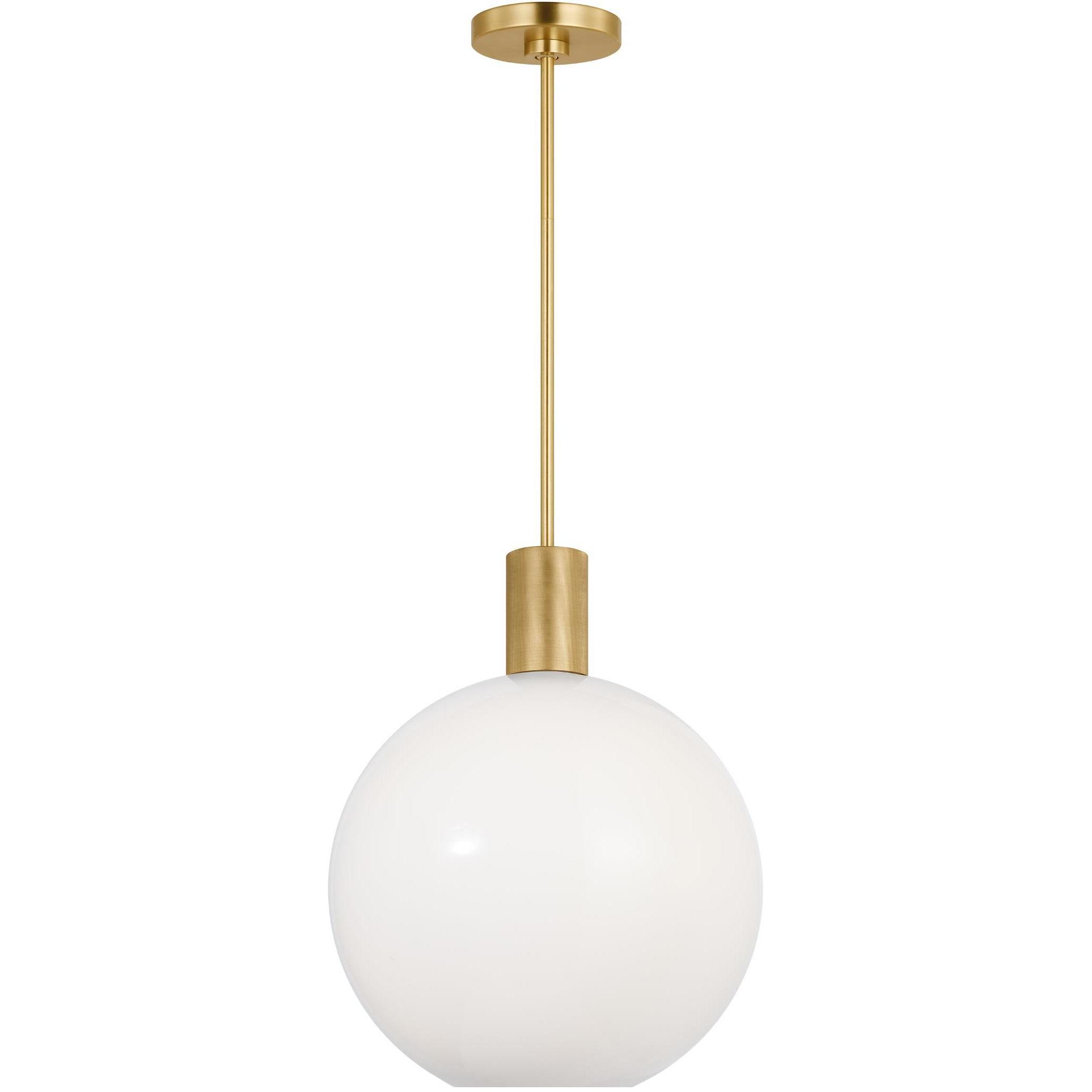 Drew & Jonathan Colewood 1 Light 15.5 inch Satin Brass Pendant Ceiling Light, Medium