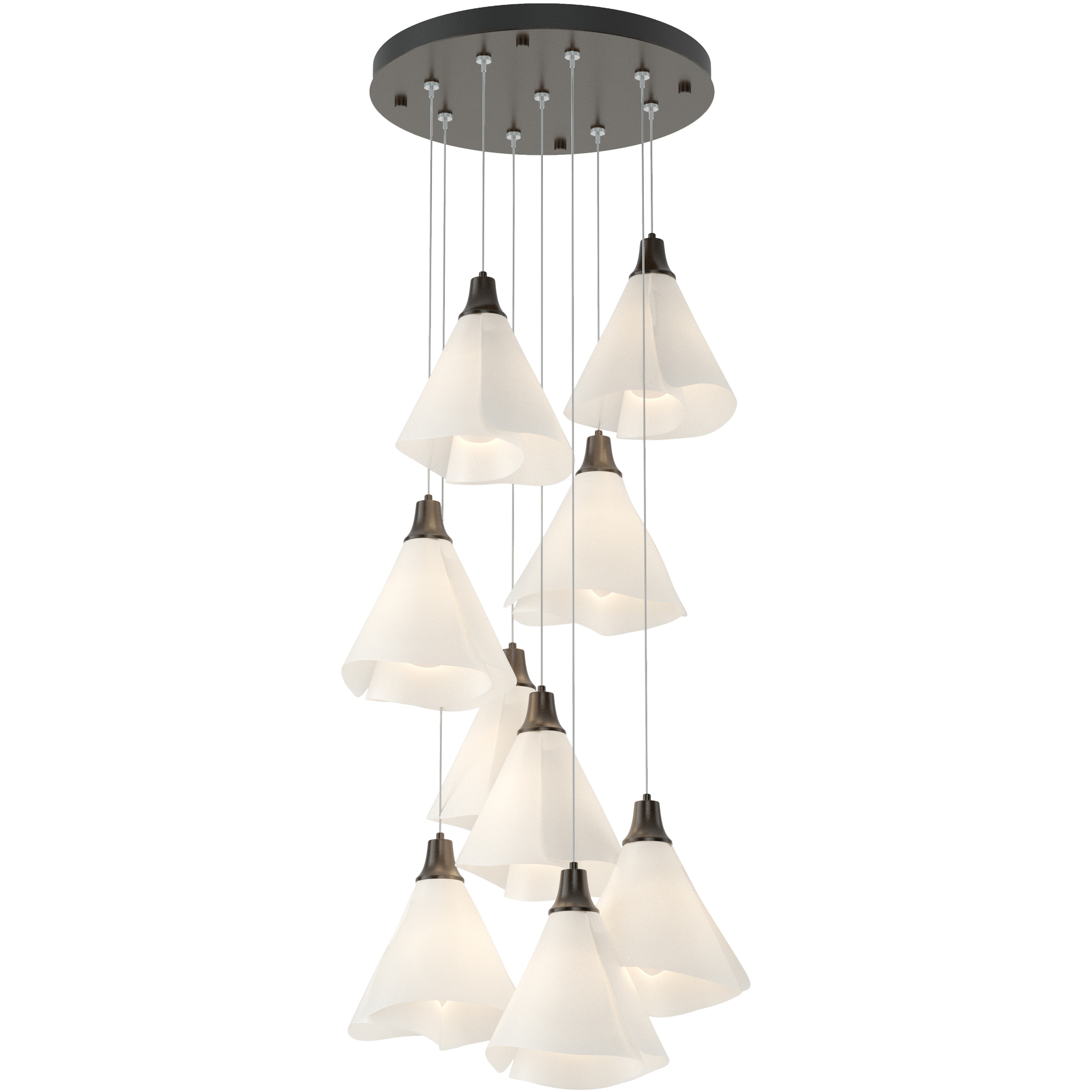 Mobius 9 Light 20.8 inch Oil Rubbed Bronze Pendant Ceiling Light, Standard