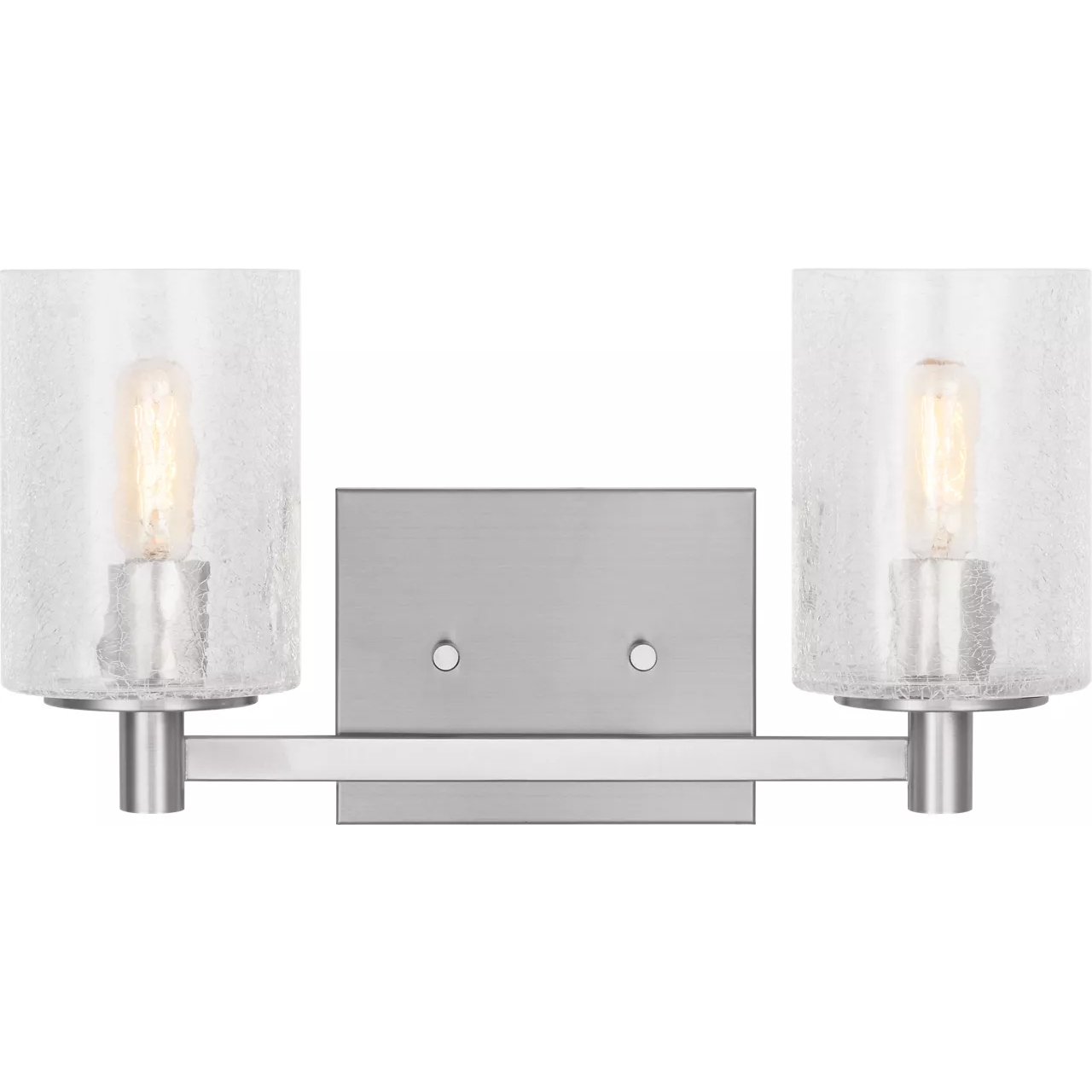 Parker 2 Light 14.25 inch Brushed Steel Wall Bath Fixture Wall Light