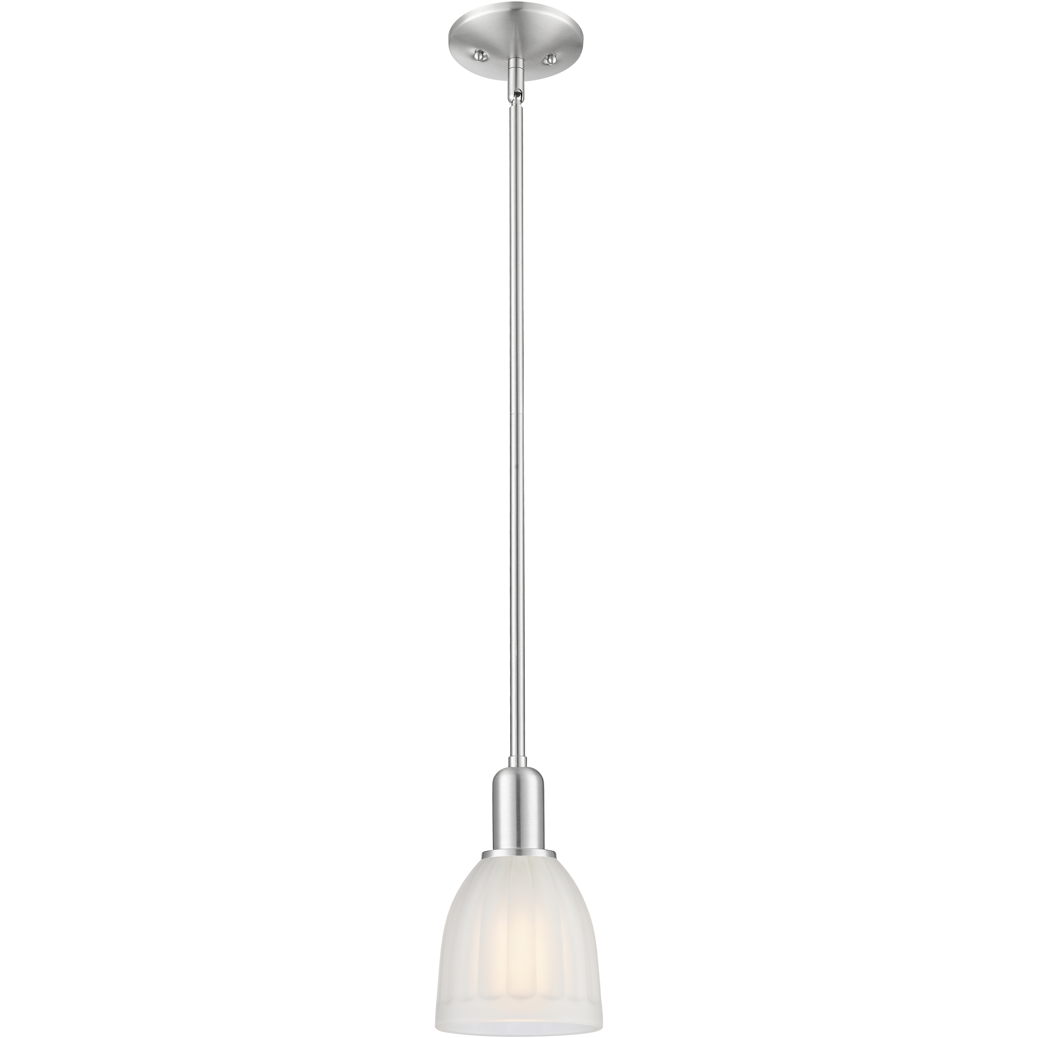 Arcadia Brookfield 1 Light 5.75 inch Brushed Satin Nickel Mini Pendant Ceiling Light
