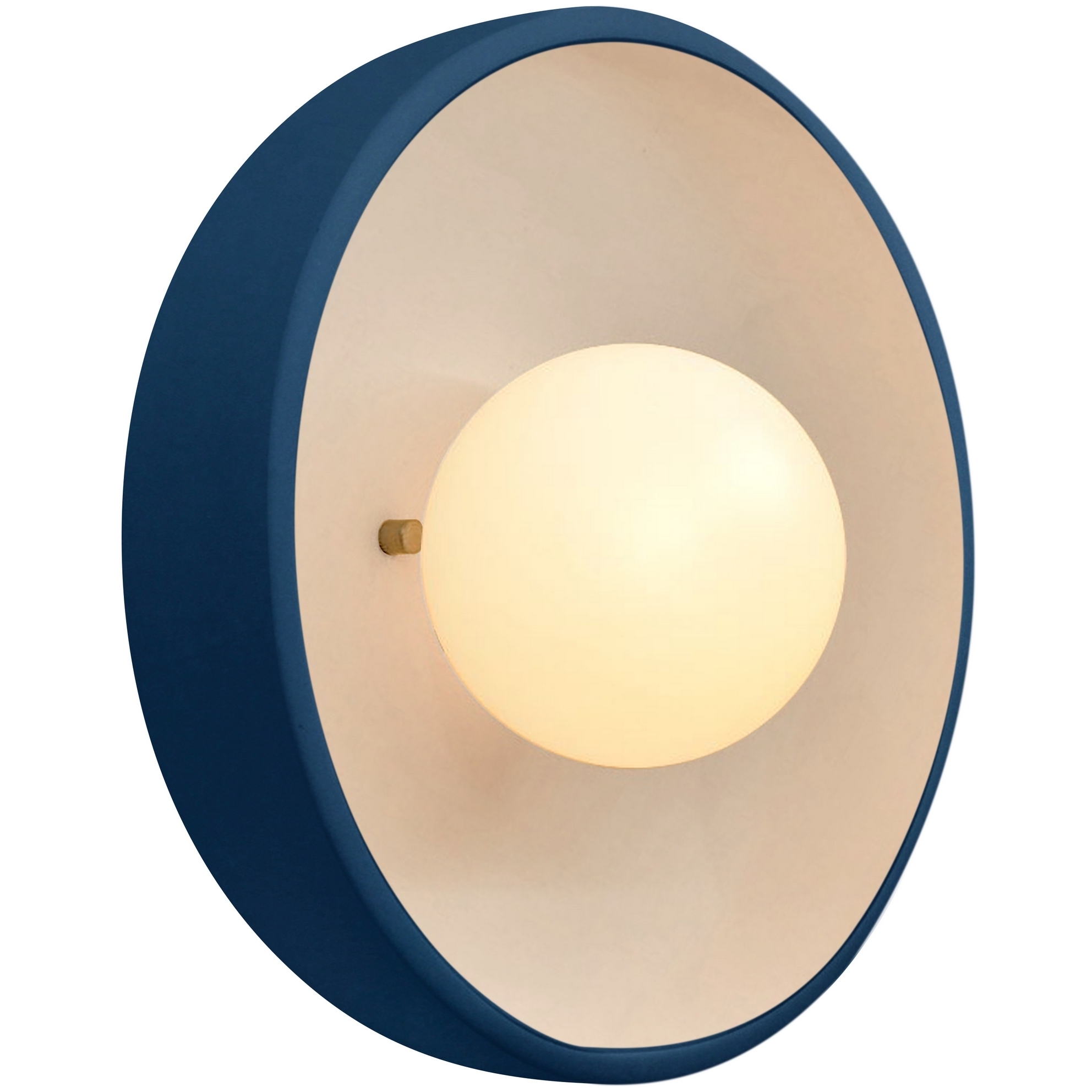 Ambiance Collection - Coupe Wall Sconce Wall Light in Midnight Sky/Matte White, Form+Finish+Function