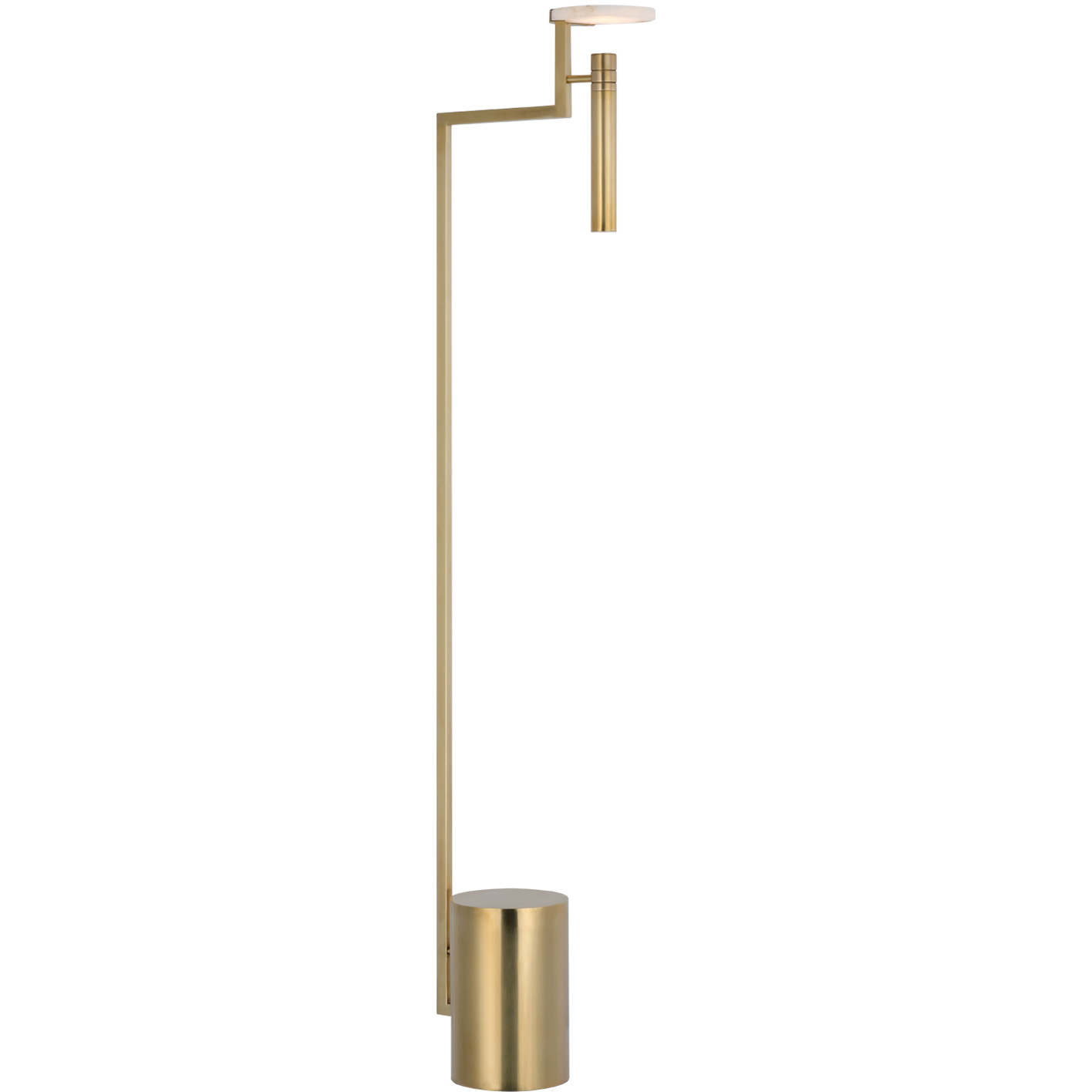 Kelly Wearstler Melange 52 inch 6 watt Antique-Burnished Brass Floating Disc Floor Lamp Portable Light
