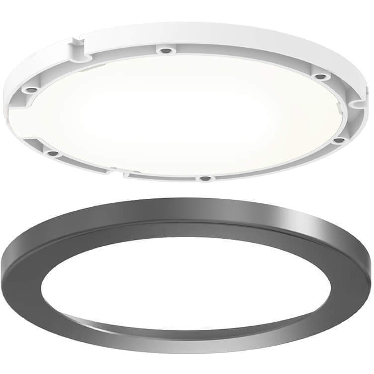 Ultra Slim Puck Satin Nickel Puck in 3000K, Slim