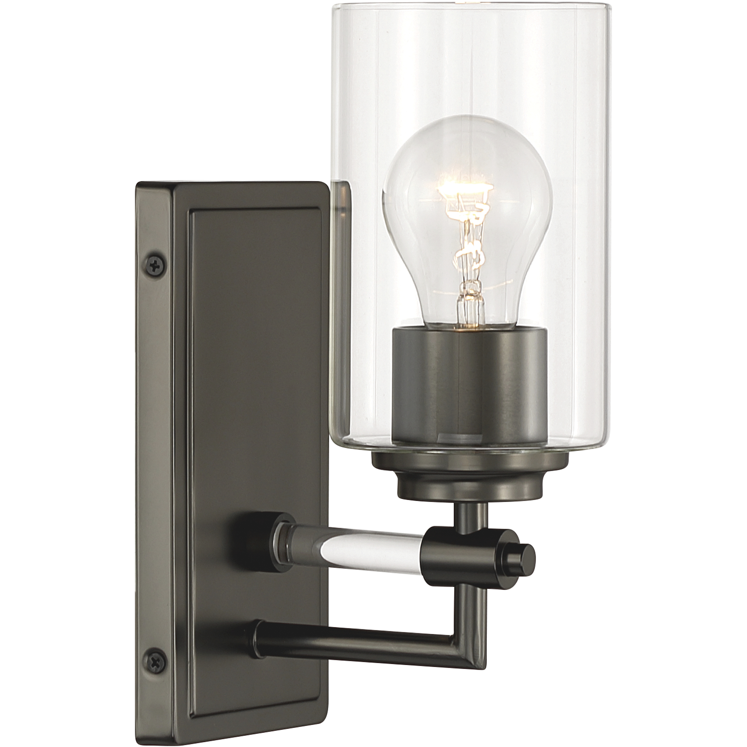 Binsly 1 Light 4.5 inch Rustic Gun Metal Bath Sconce Wall Light