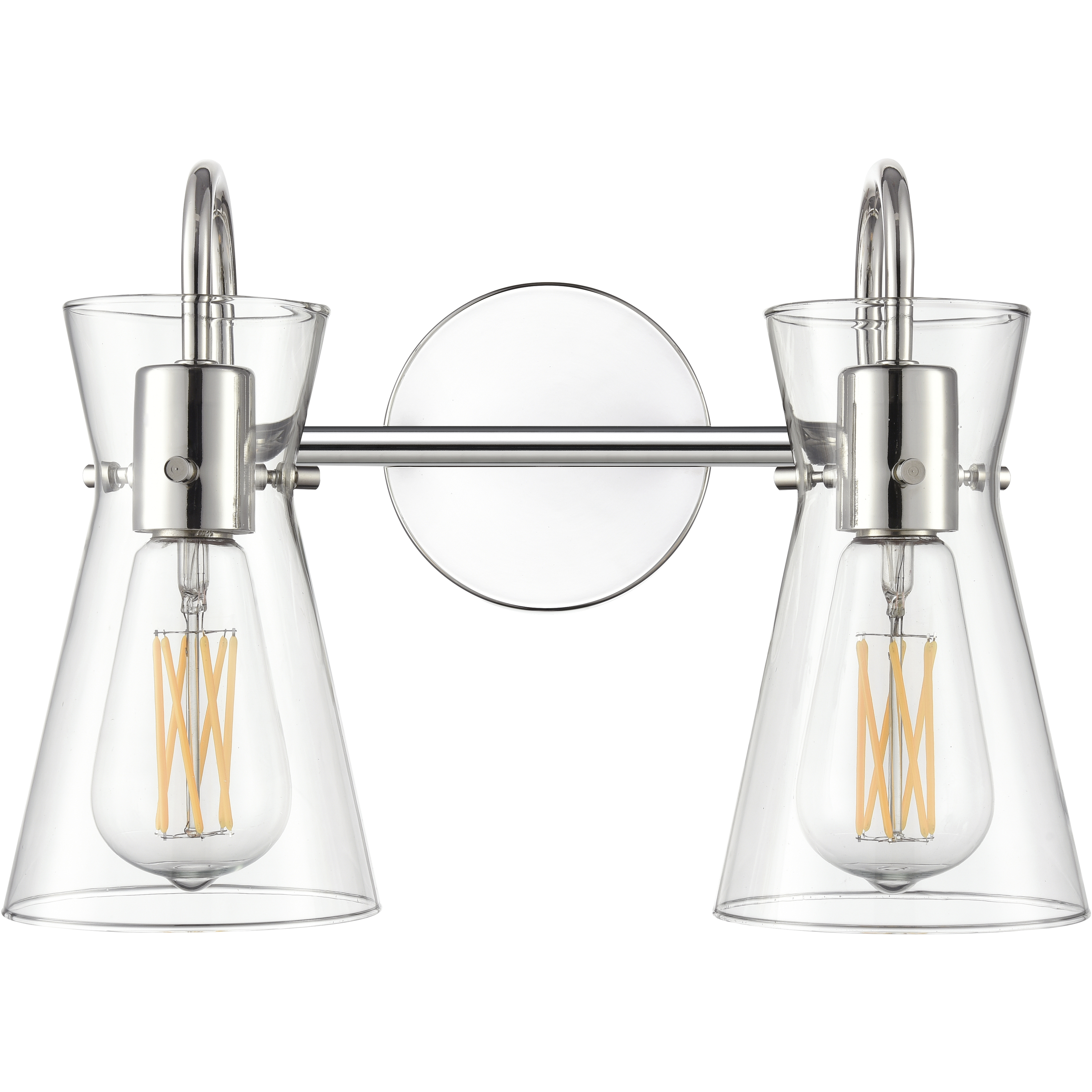 Camellia 2 Light 13.5 inch Polished Nickel Bathroom Vanity Light Wall Light