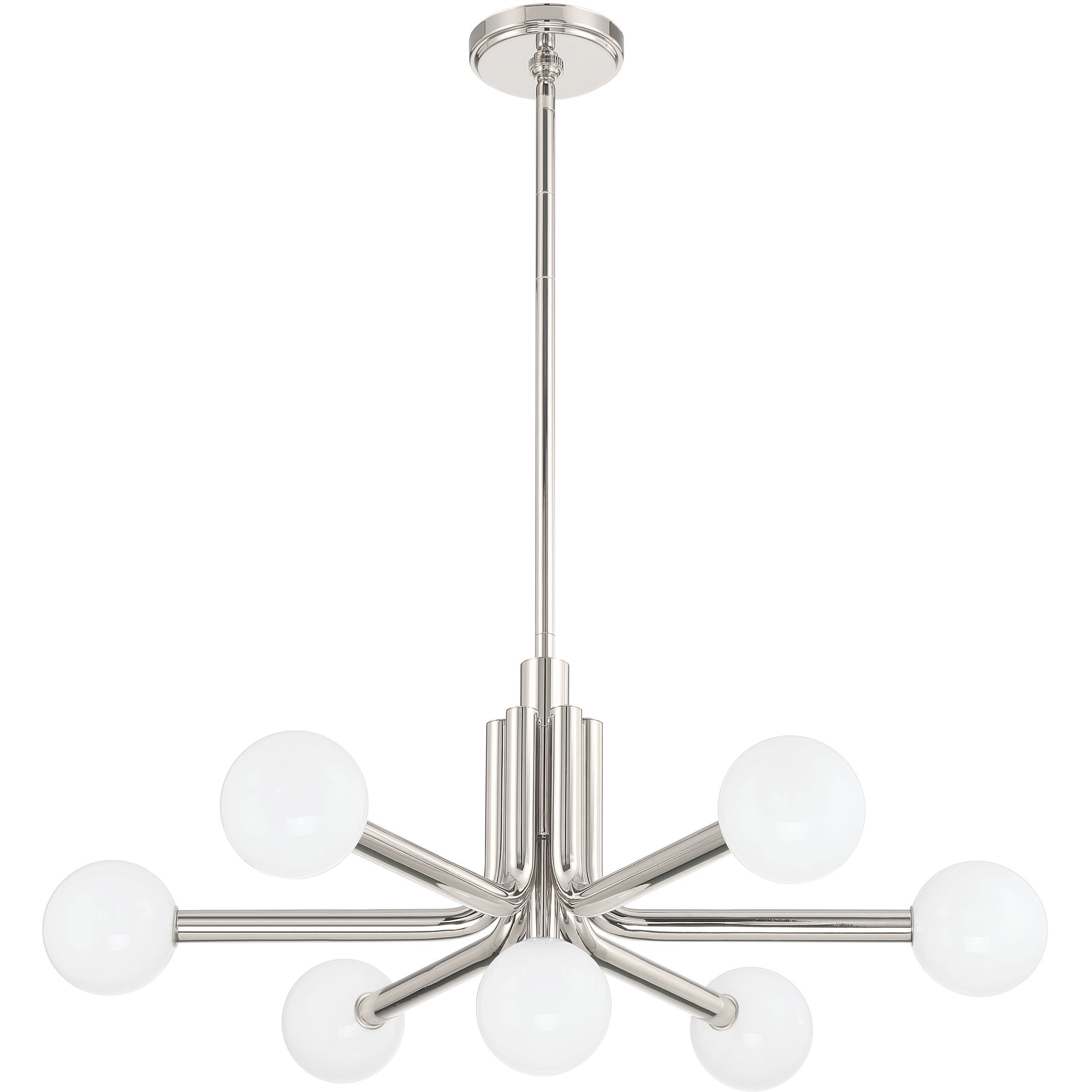 Stockholm LED 29 inch Polished Nickel Chandelier Ceiling Light